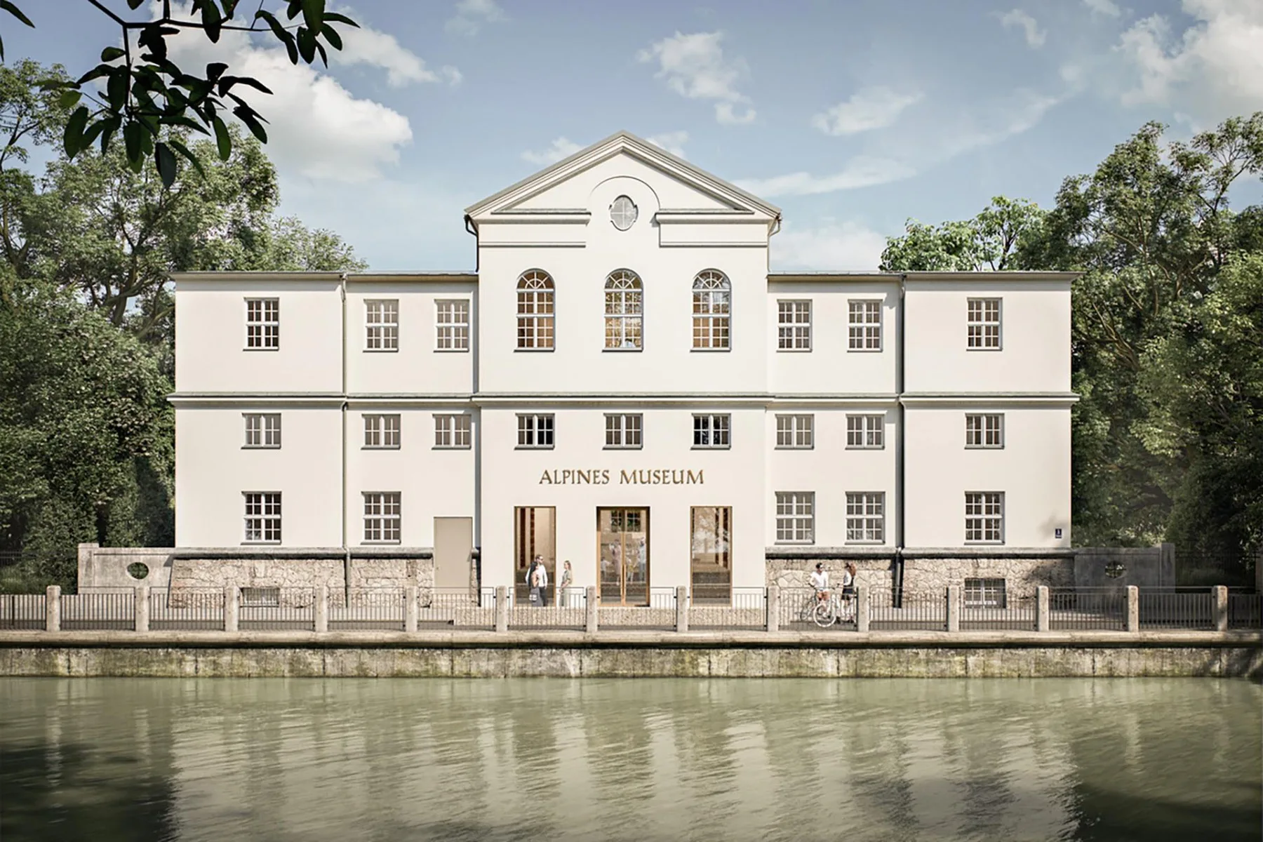 Der neue Eingang öffnet das Alpine Museum zur Stadtseite.