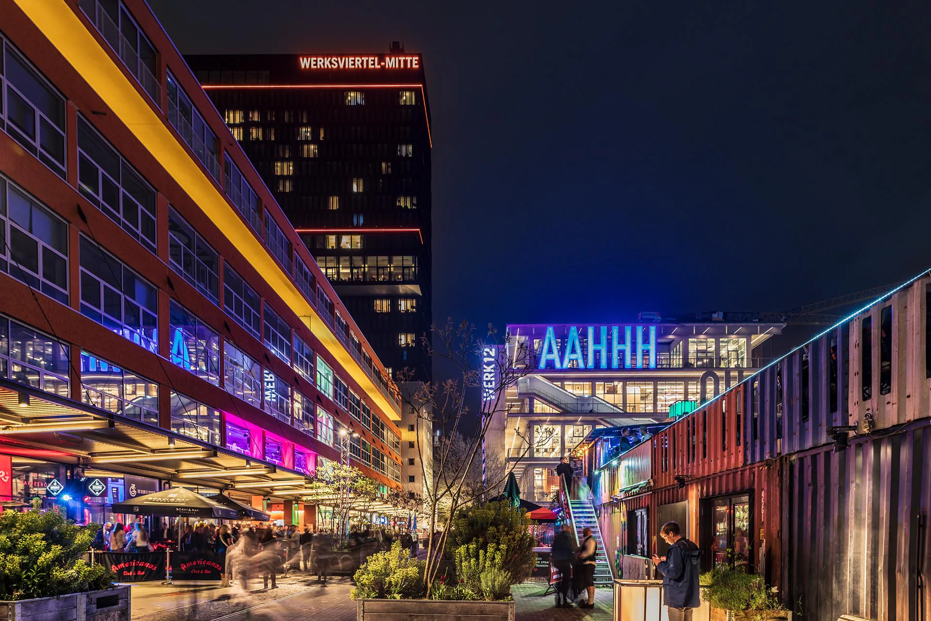 Blick auf die Werksviertel-Mitte, München, Deutschland