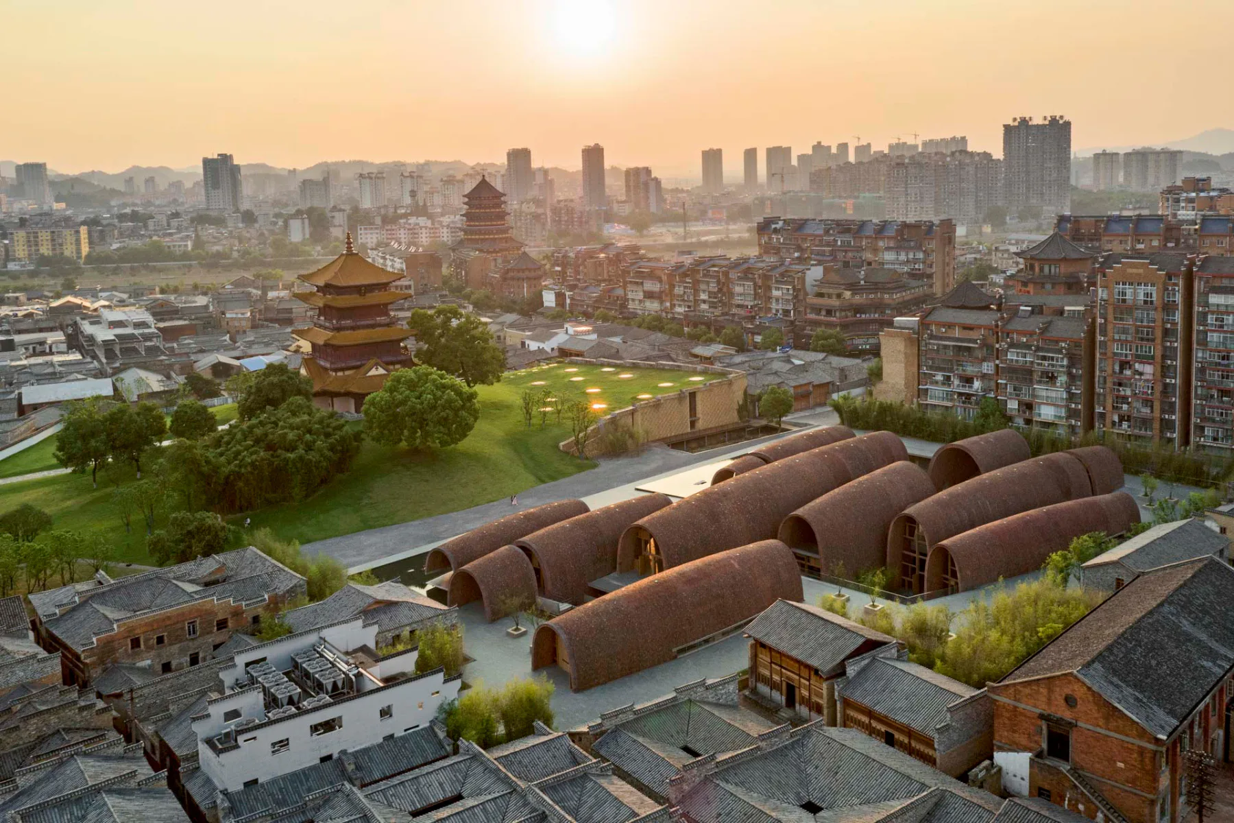 Jingdezhen Imperial Kiln Museum, Aerial view