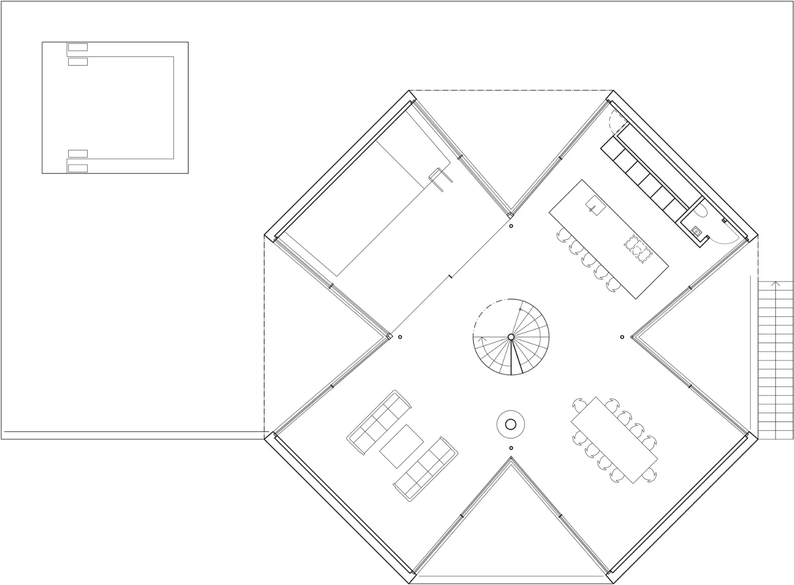 Grundriss erstes Obergeschoss, Grafik