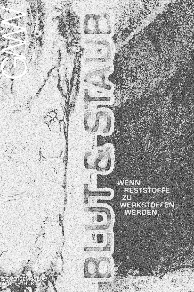 Einladungskarte Blut & Staub, Gewerbemuseum Winterthur