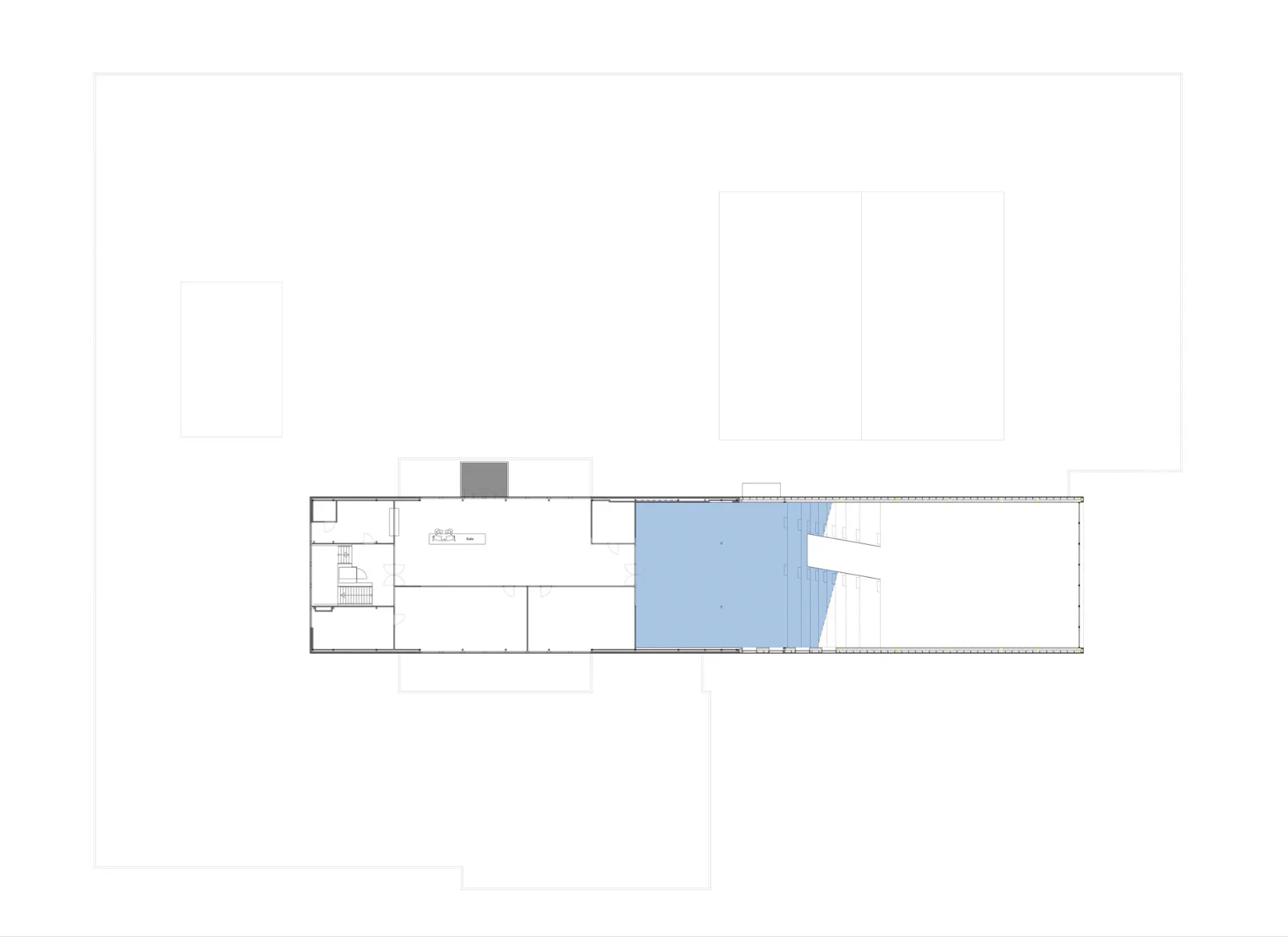 Grundriss Obergeschoss, Grafik