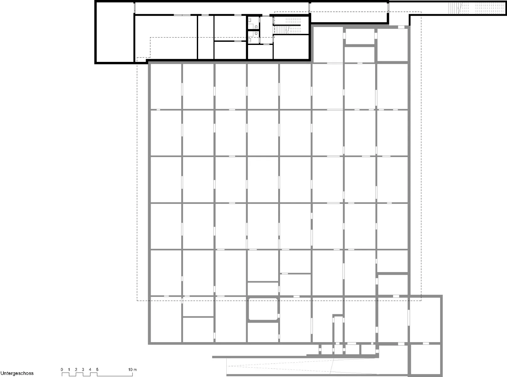 Grundriss Untergeschoss, Grafik