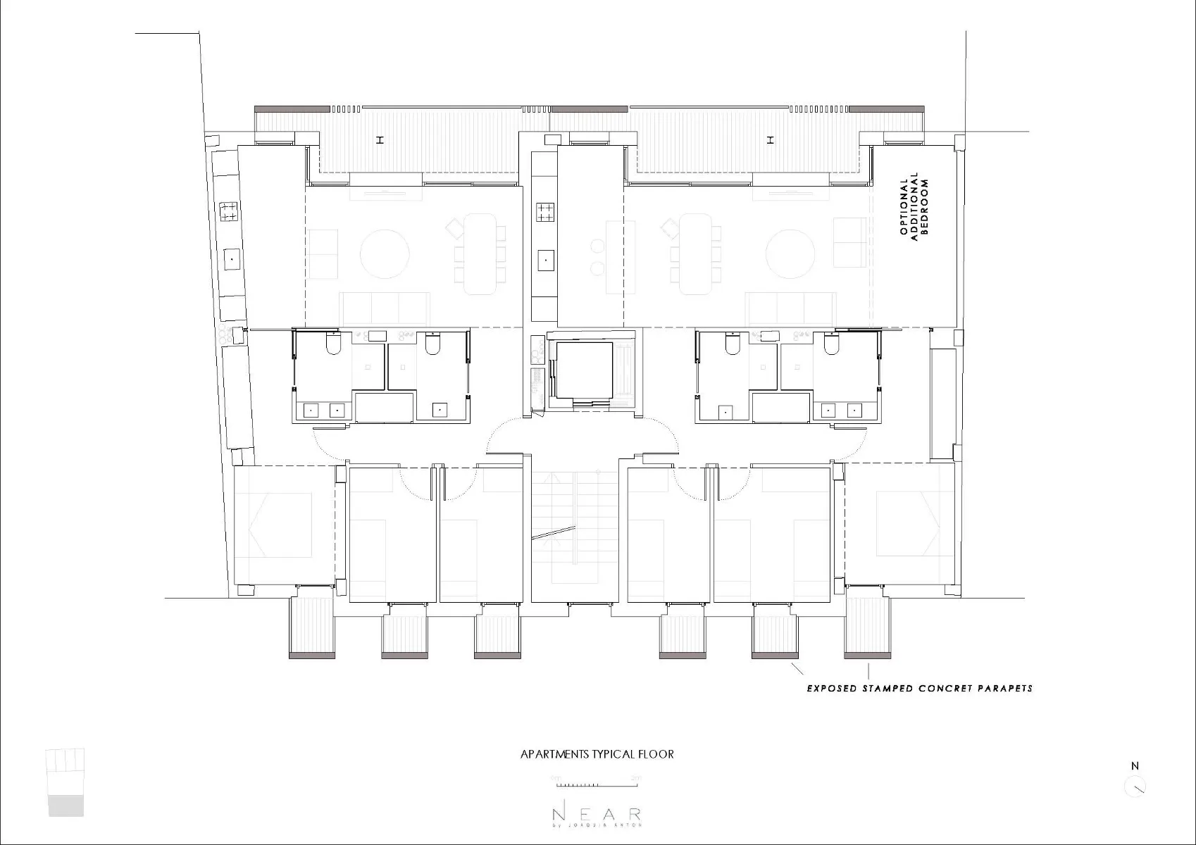 Grundriss Regelgeschoss, Grafik