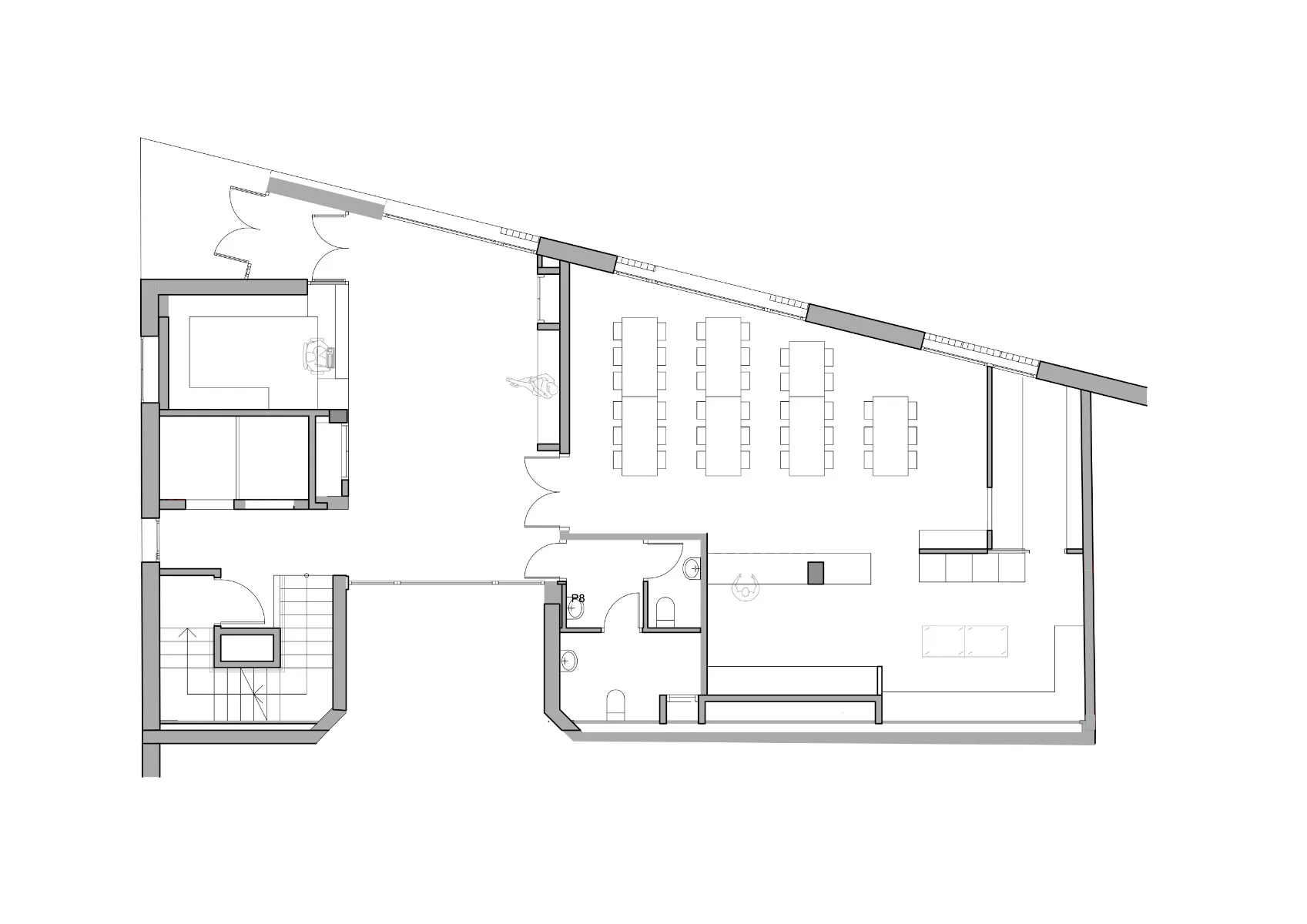 Grundriss Haus 1, Erdgeschoss, Grafik
