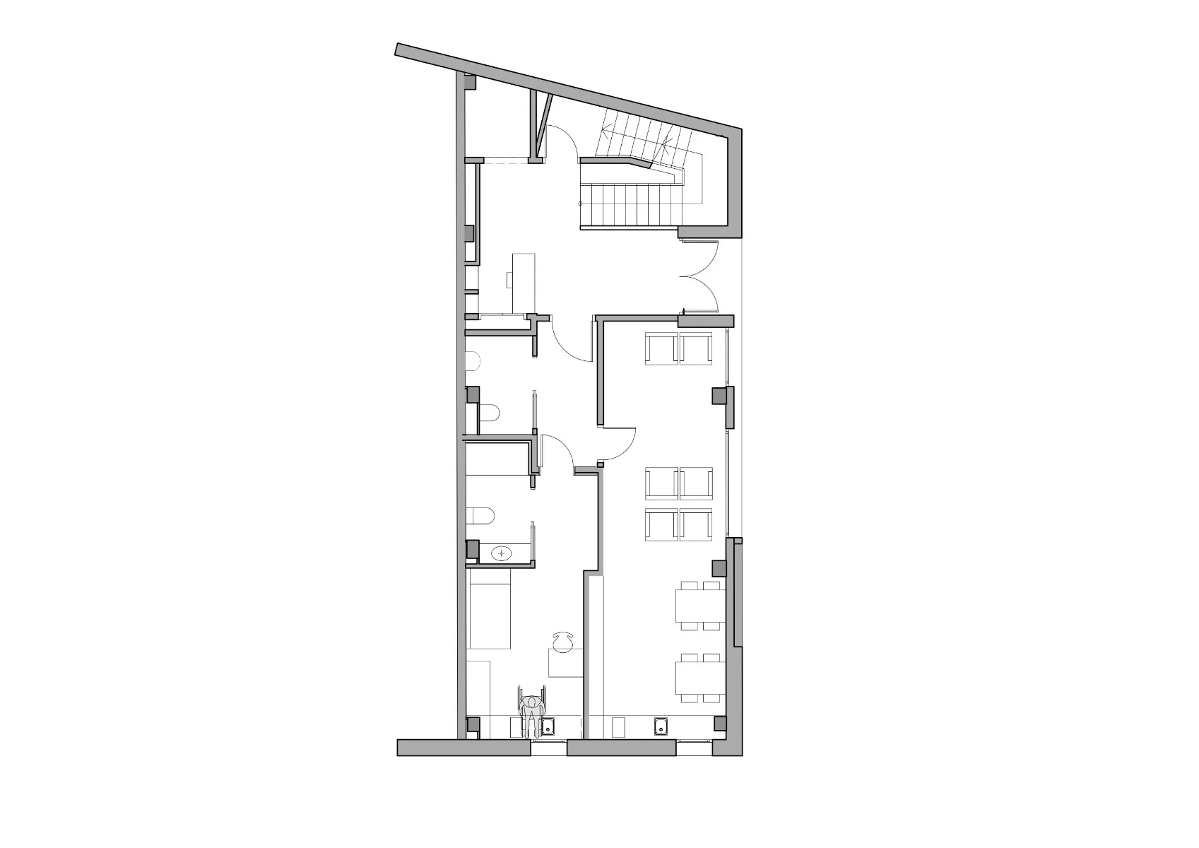 Grundriss Haus 2, Erdgeschoss, Grafik