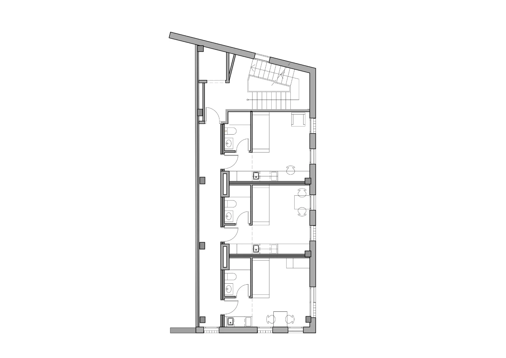 Grundriss Haus 2, Regelgeschoss, Grafik