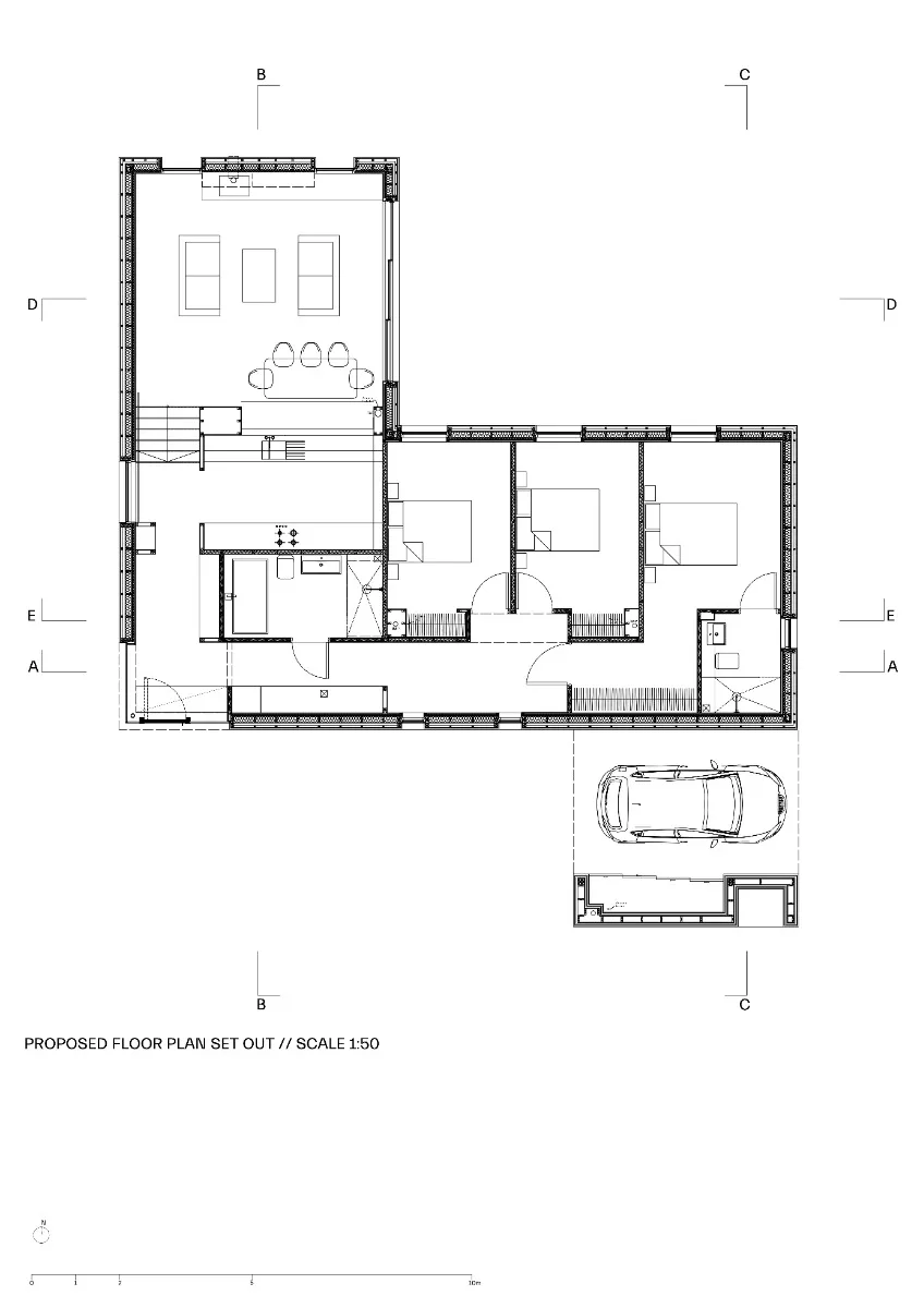 Grundriss Erdgeschoss, Grafik
