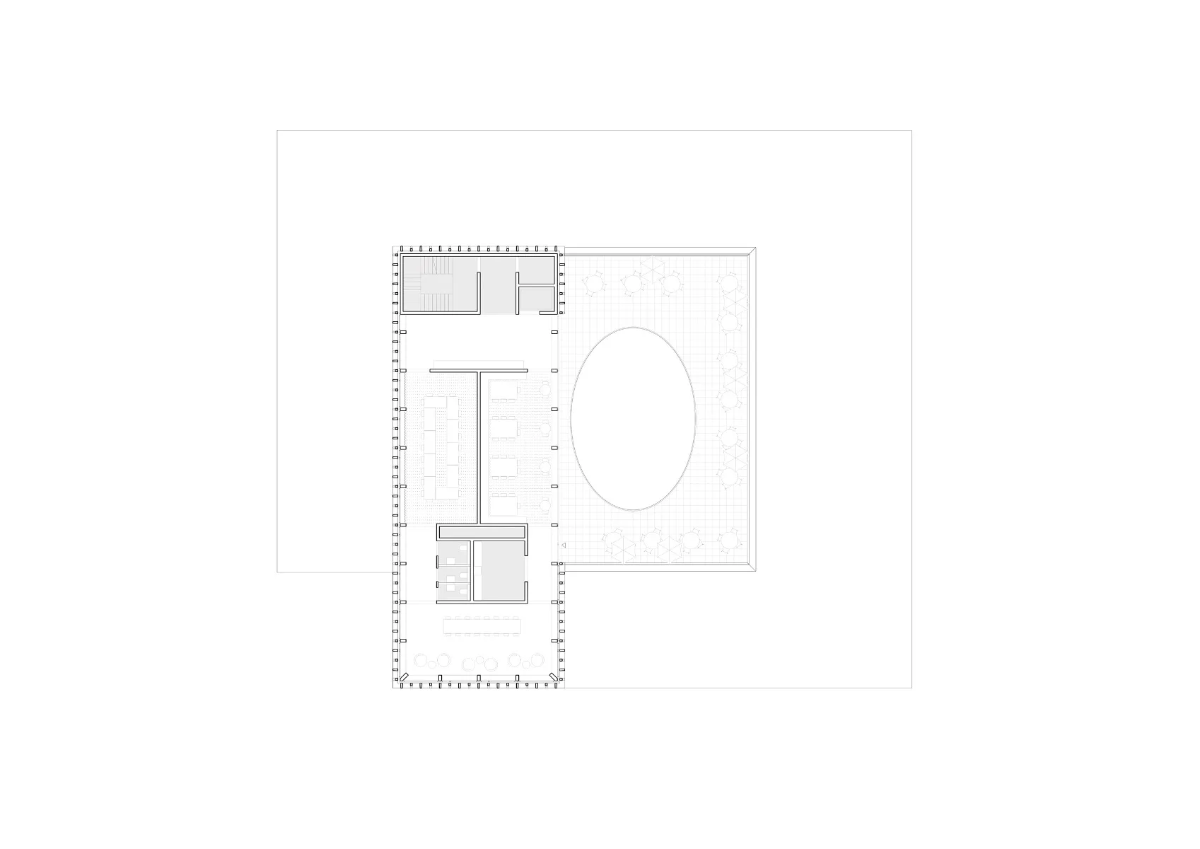Grundriss Mitarbeitergeschoss, Grafik
