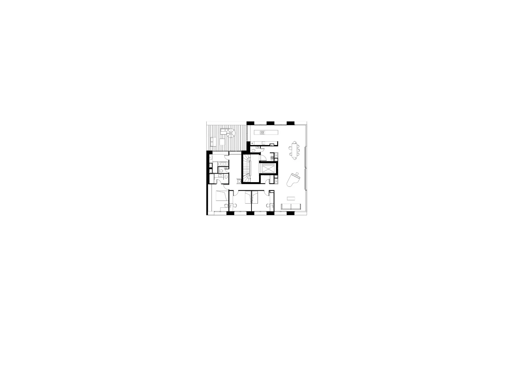 Grundriss 5. OG, Grafik