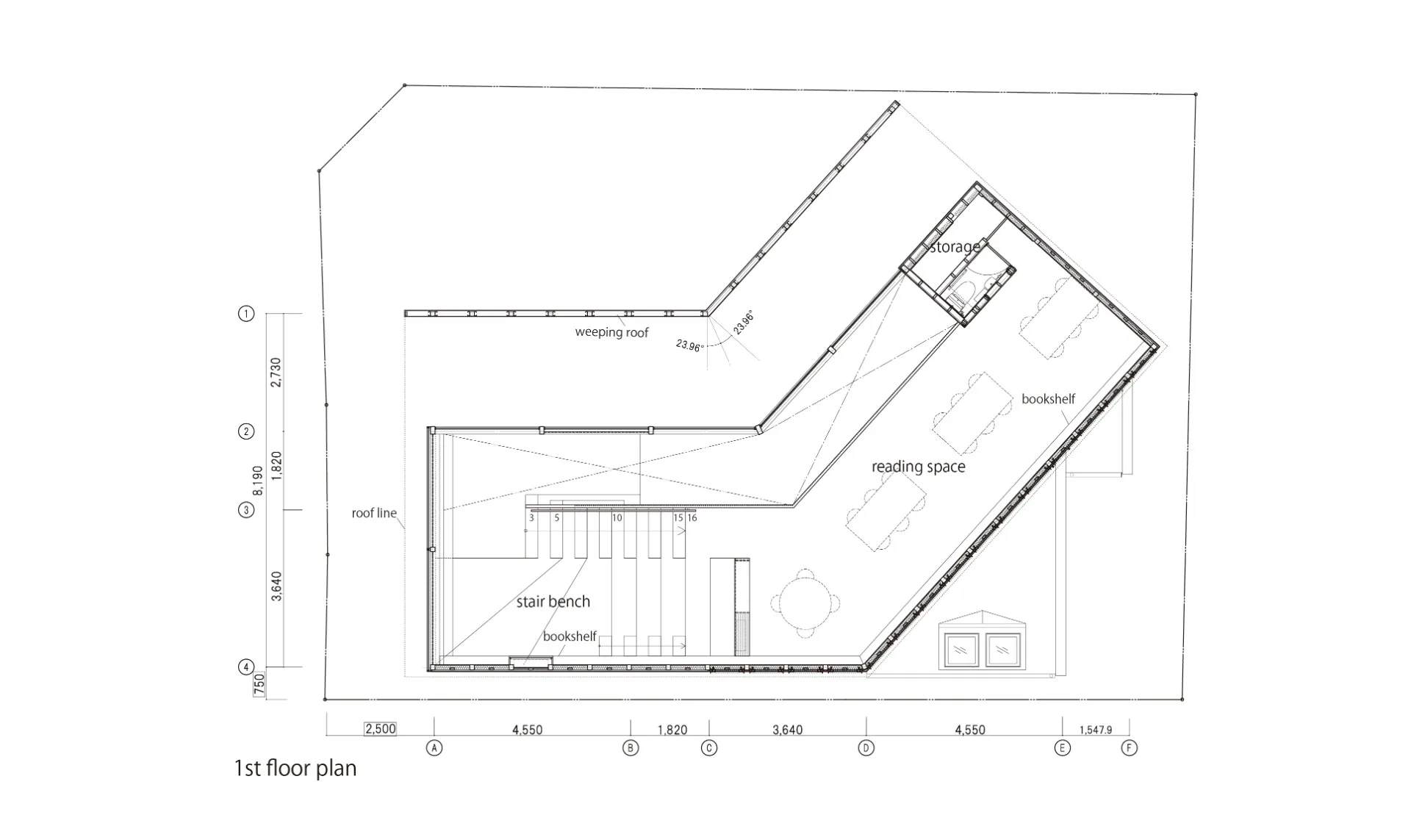 Grundriss Obergeschoss, Grafik