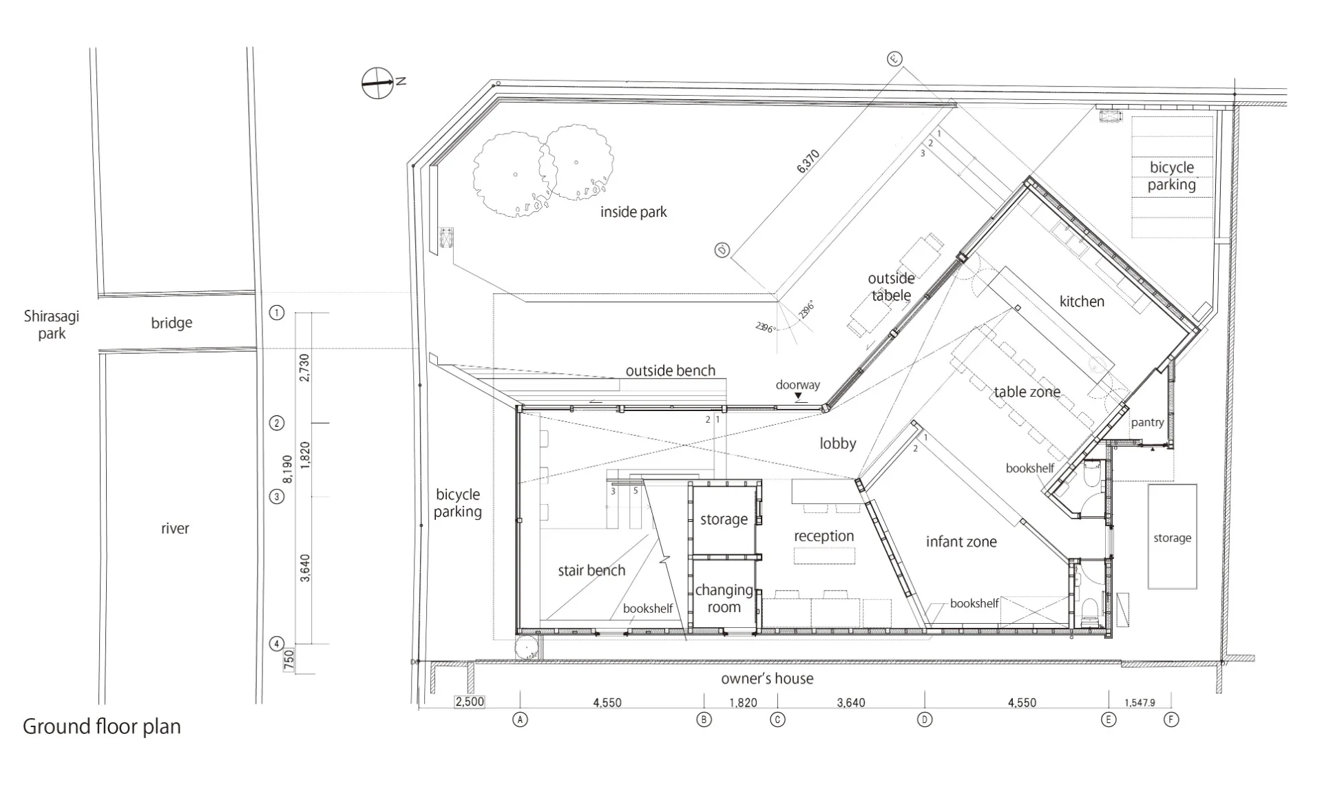 Grundriss Erdgeschoss, Grafik