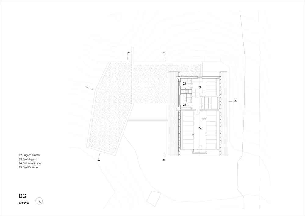 Grundriss Dachgeschoss, Grafik