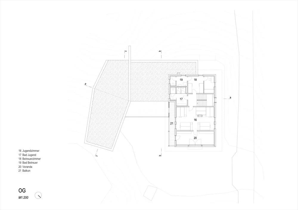 Grundriss Obergeschoss, Grafik