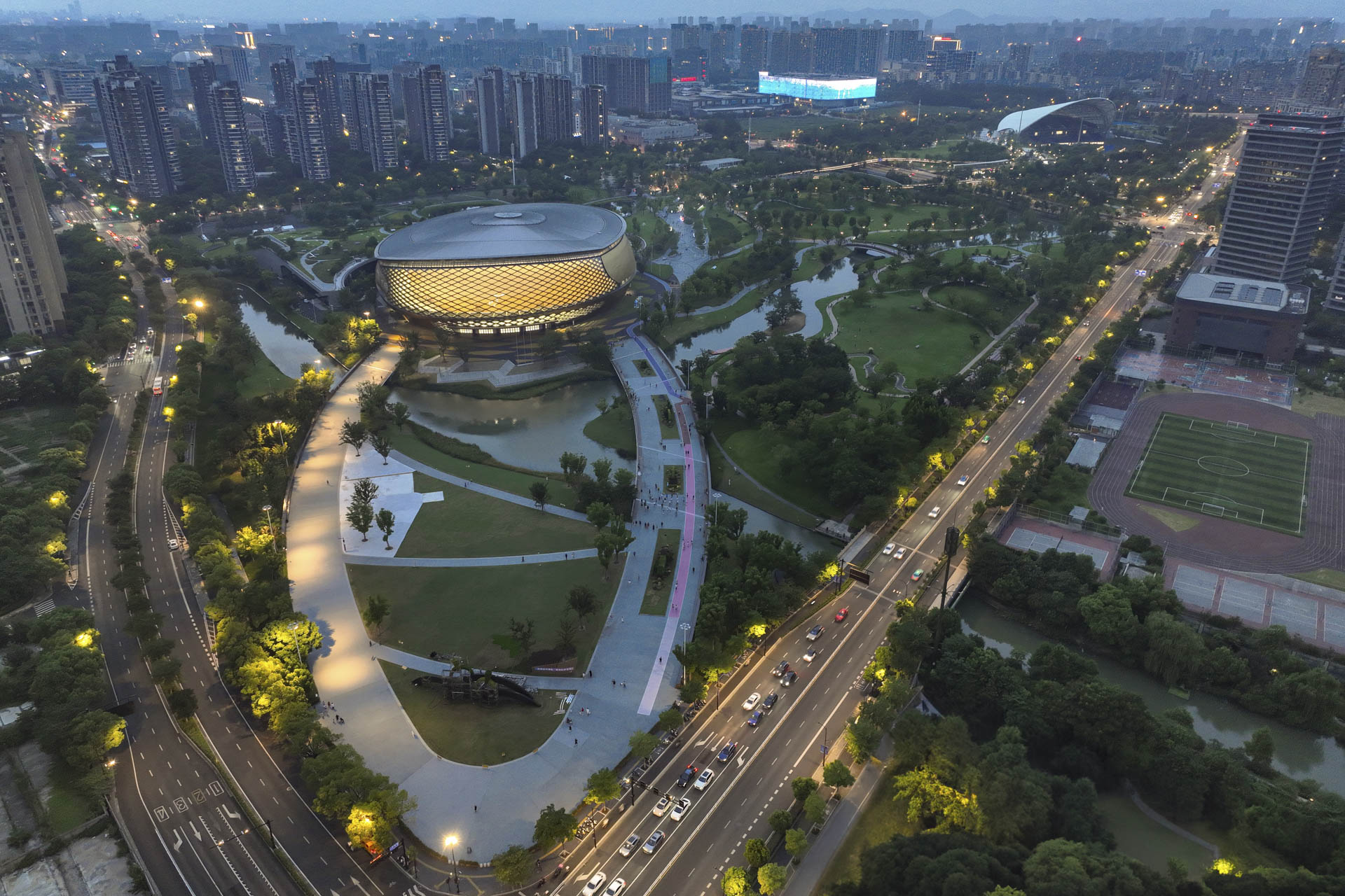 Hybrid Stadium in Hangzhou by Archi-Tectonics