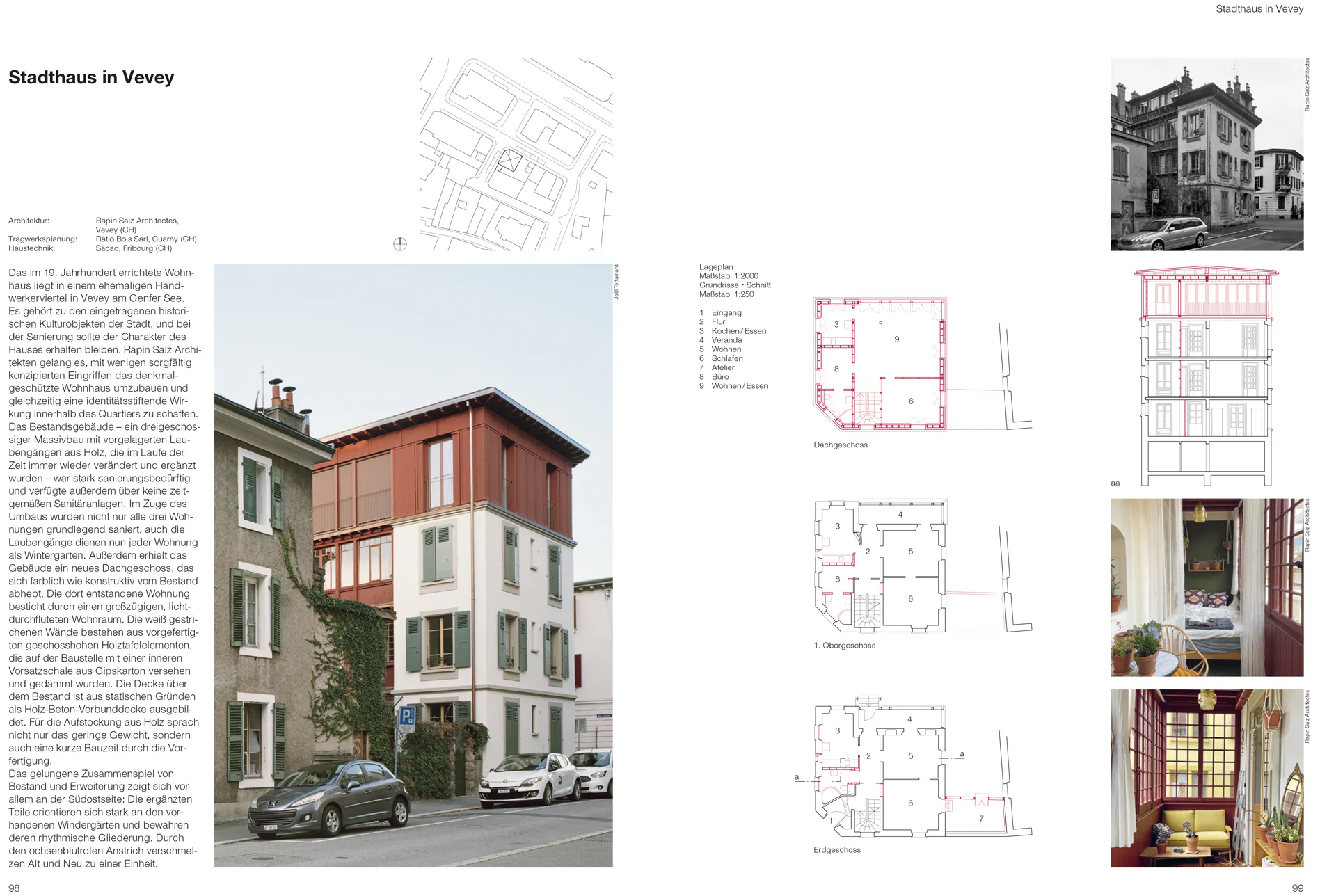 Blick ins Buch: Stadthaus in Vevey