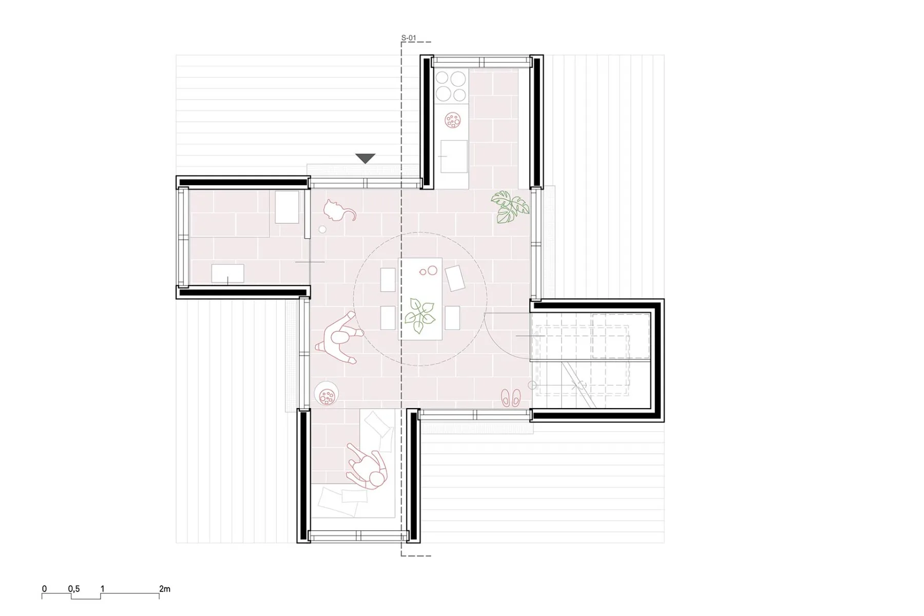 Grundriss Erdgeschoss, Grafik