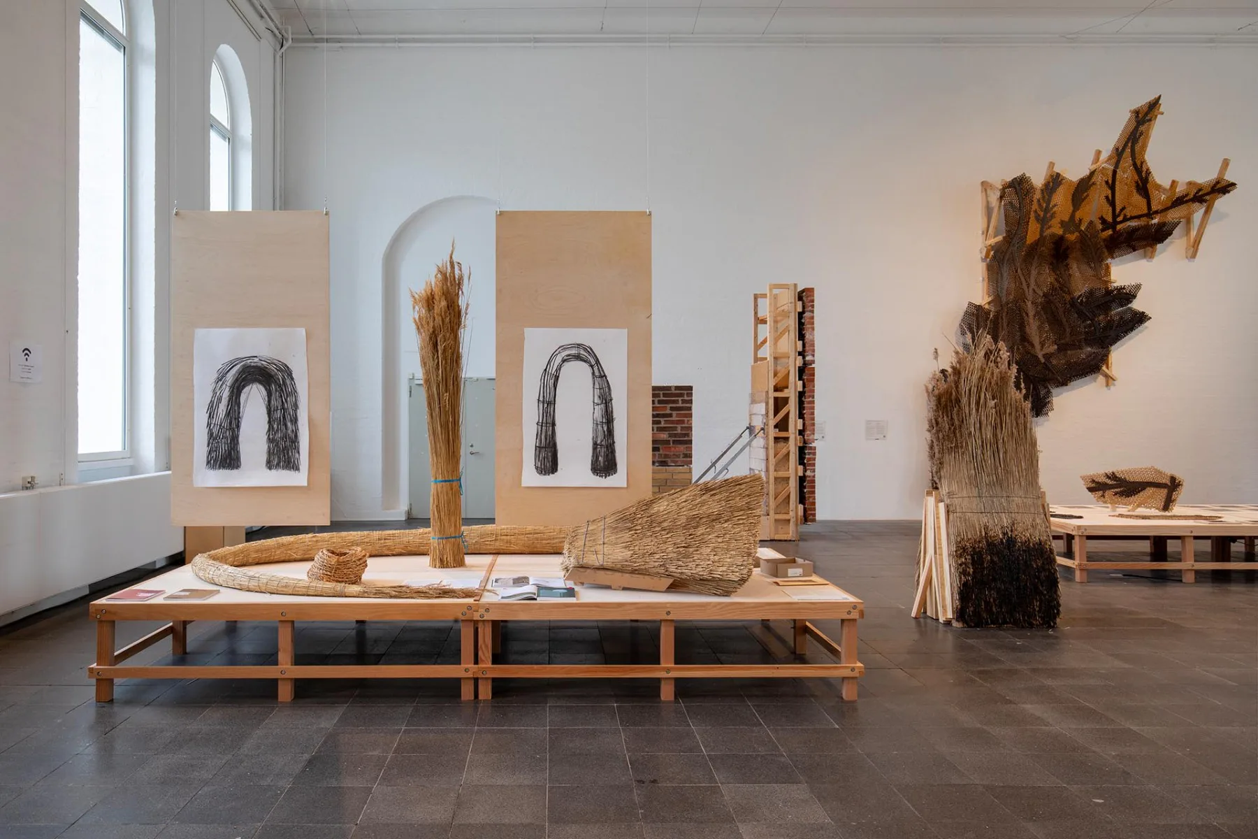 Blick in die Ausstellung „Planetary Boundaries – Rethinking Architecture and Design“, Royal Danish Academy, Kopenhagen, Dänemark, 2023