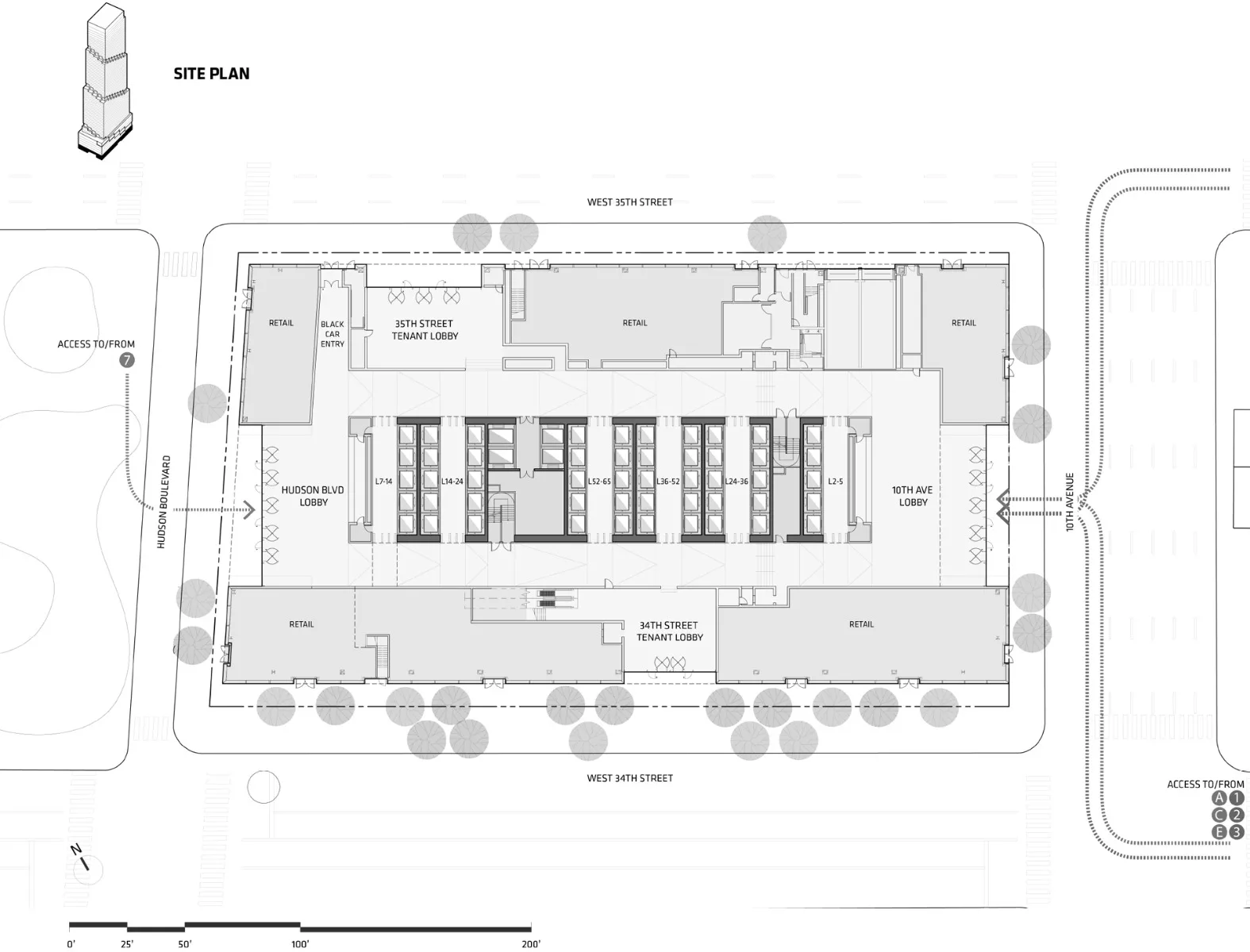 Lageplan, Grafik