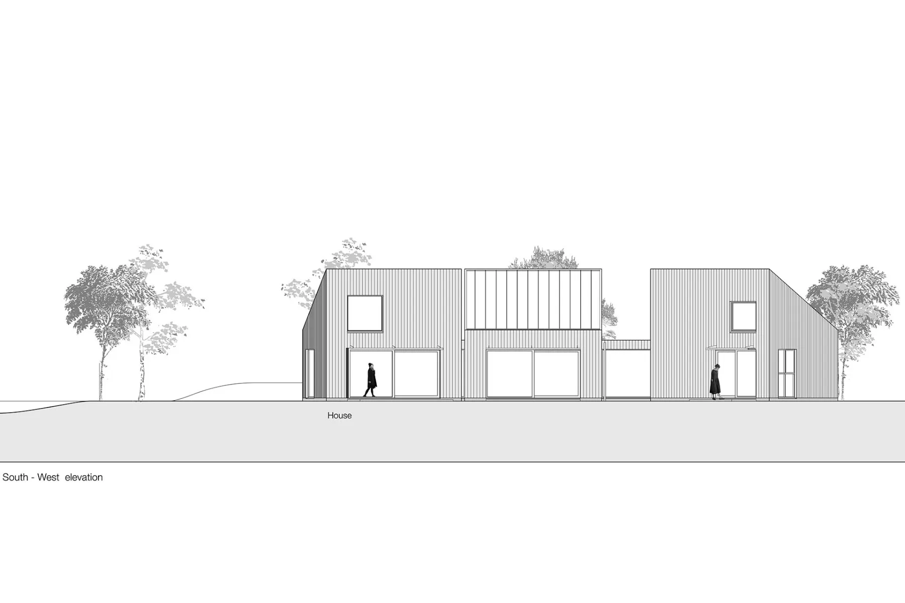 Ansicht Süd-West, Grafik