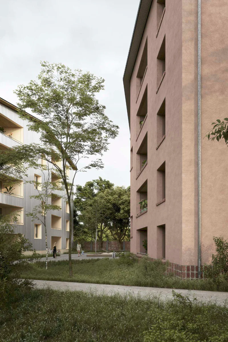 Holz Ziegel Lehm von Arge ZRS Architekten Ingenieure & Bruno Fioretti Marquez, Berlin, DE