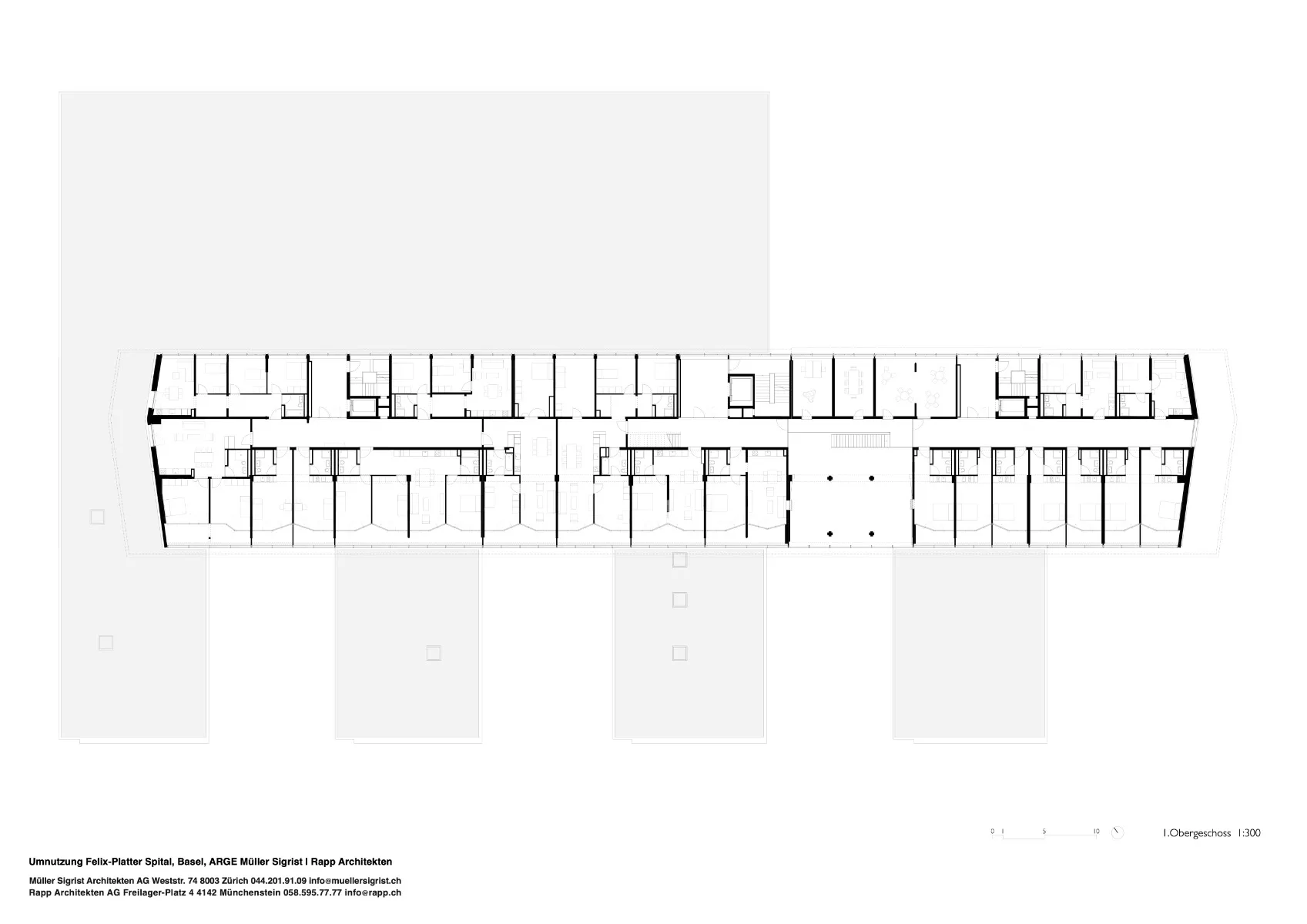 Grundriss erstes Obergeschoss, Grafik