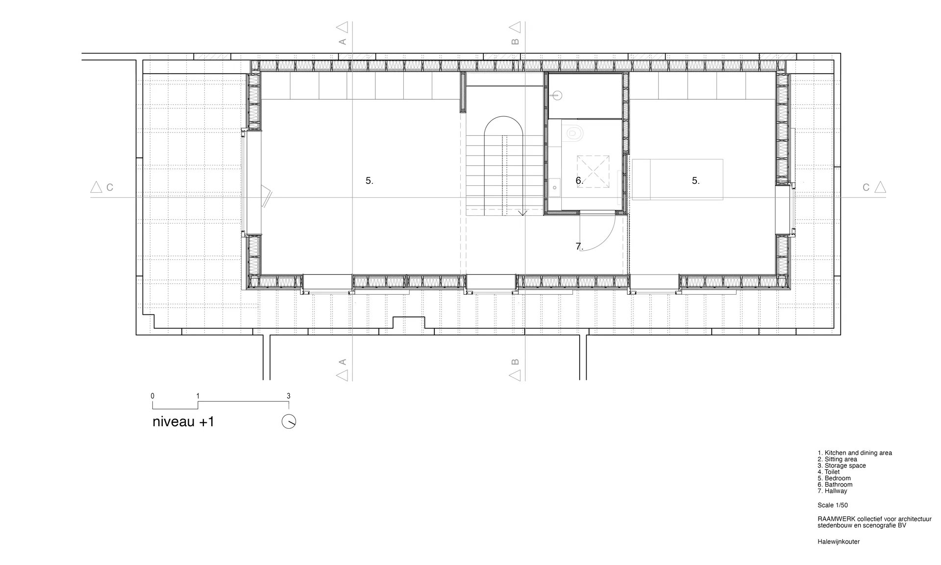 Grundriss Obergeschoss, Grafik