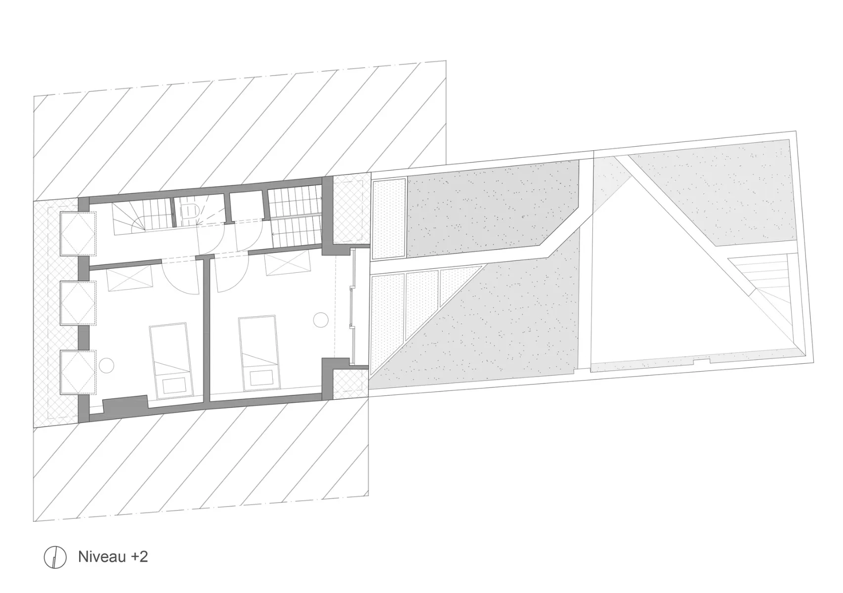 Grundriss zweites Obergeschoss, Grafik