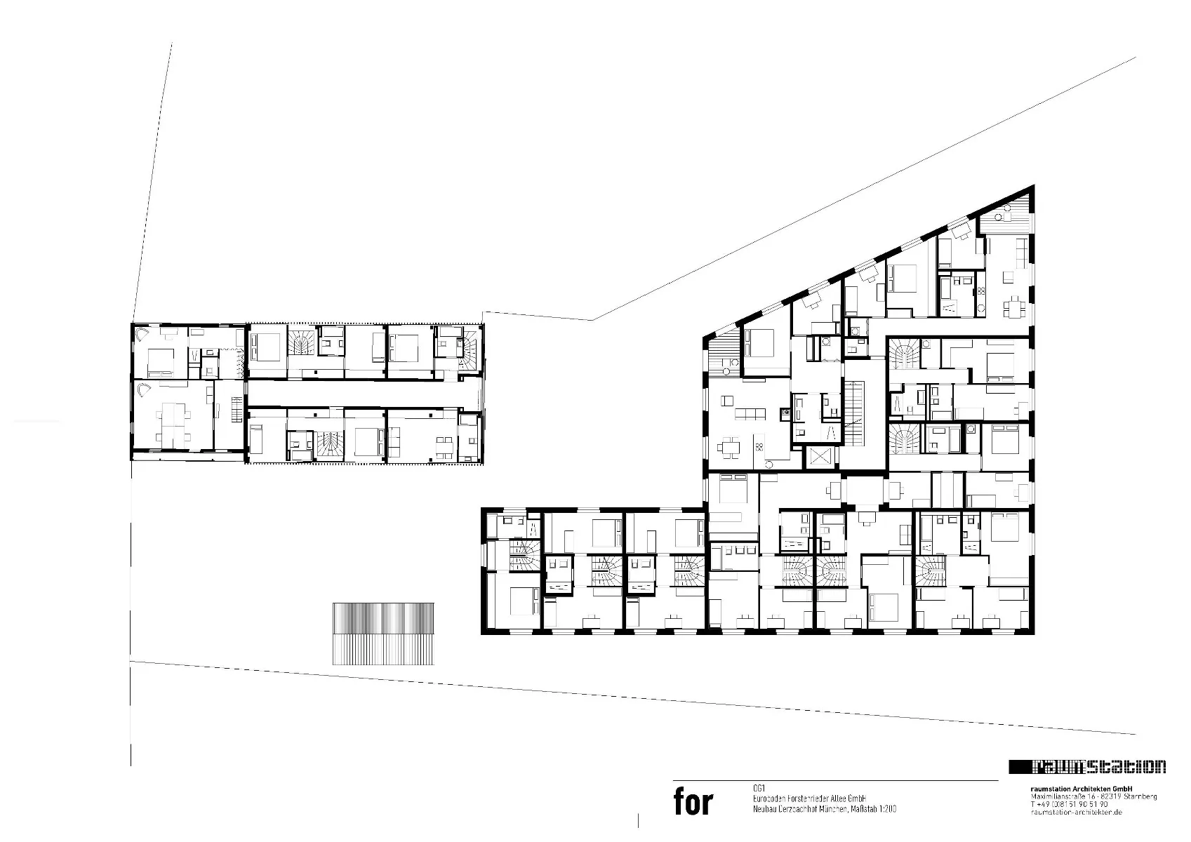 Grundriss Obergeschoss, Grafik