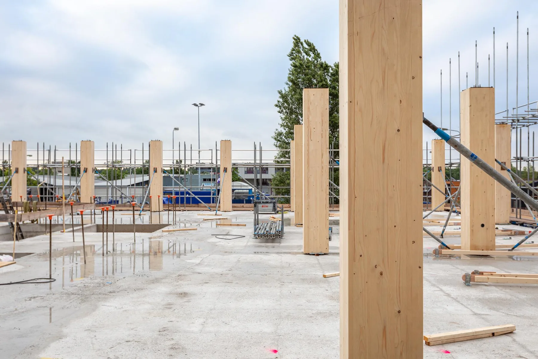 Baustelle, Stützen