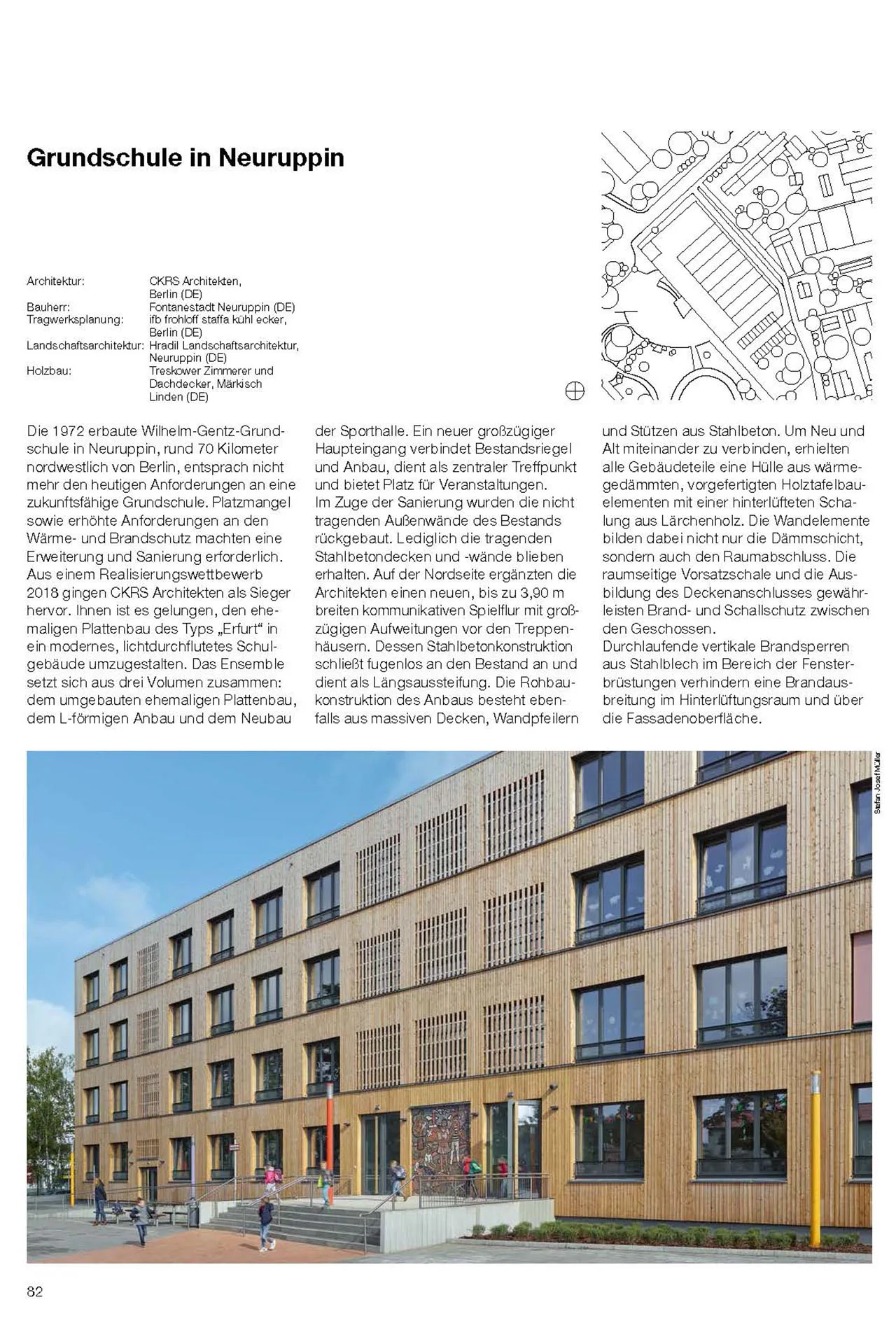 Blick ins Buch: Fassadensanierung einer Grundschule in Neuruppin (DE) von CKRS Architekten