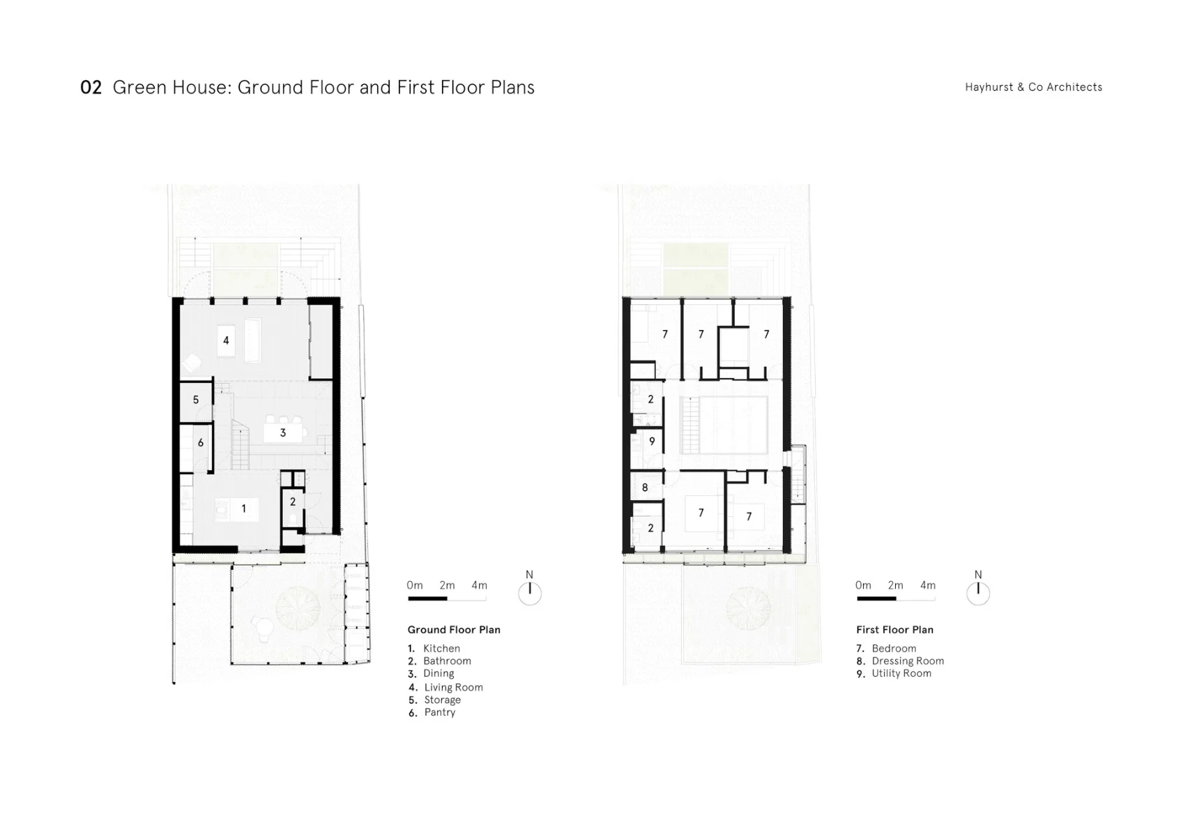 Green House Grundrisse, Grafik