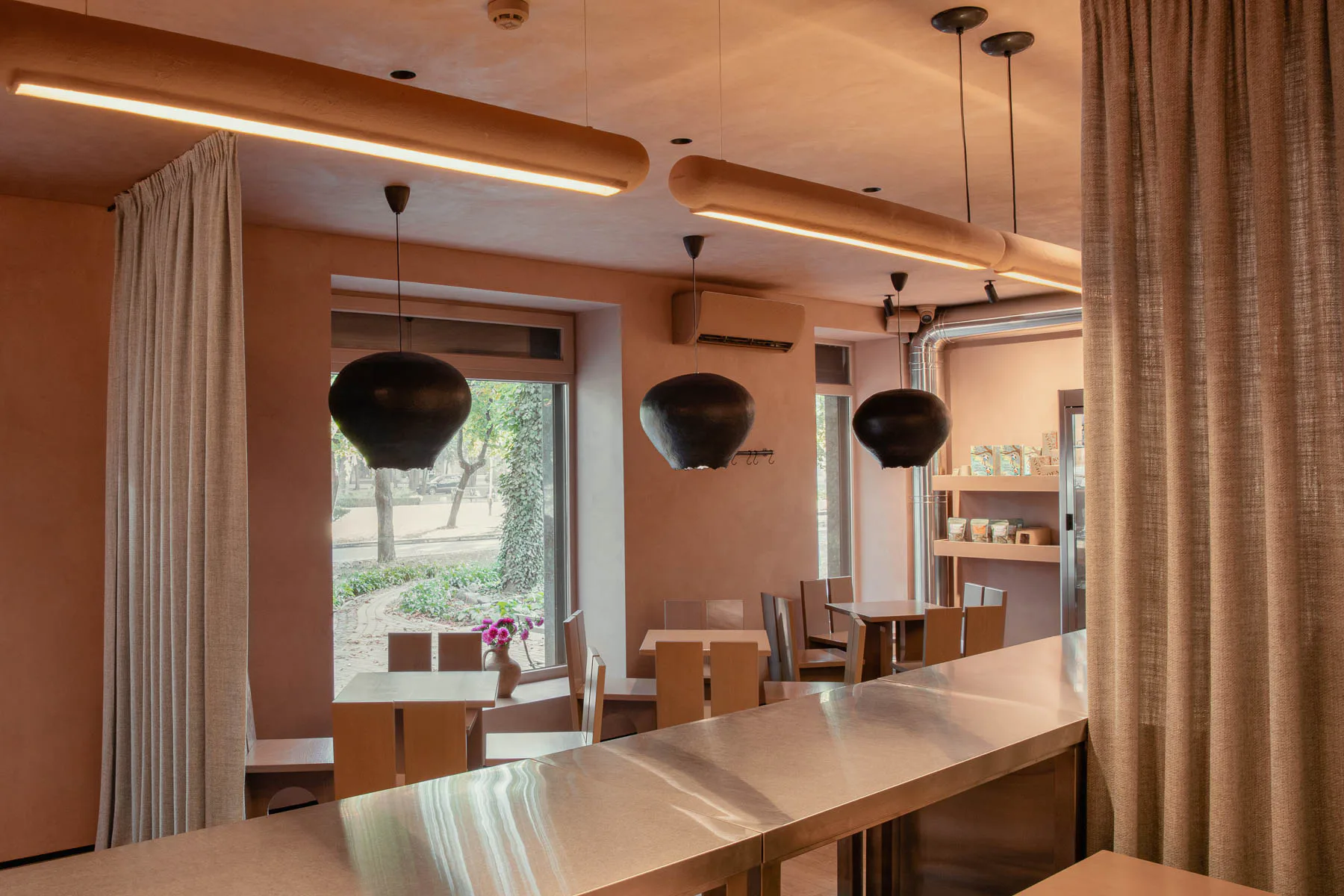 Sitzbereich des Cafés