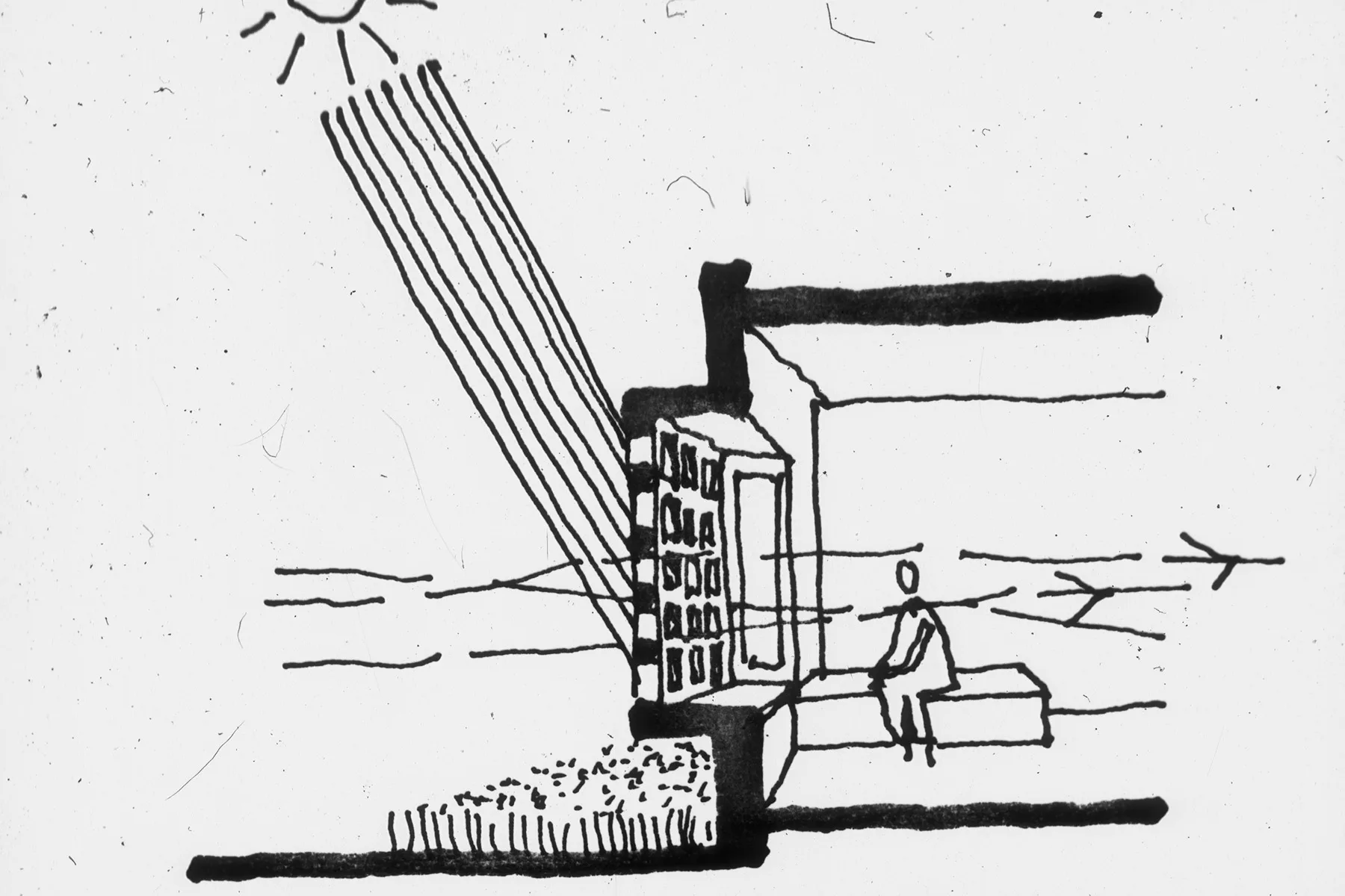 Blick in die Ausstellung Tropical Modernism: Architecture and Independence