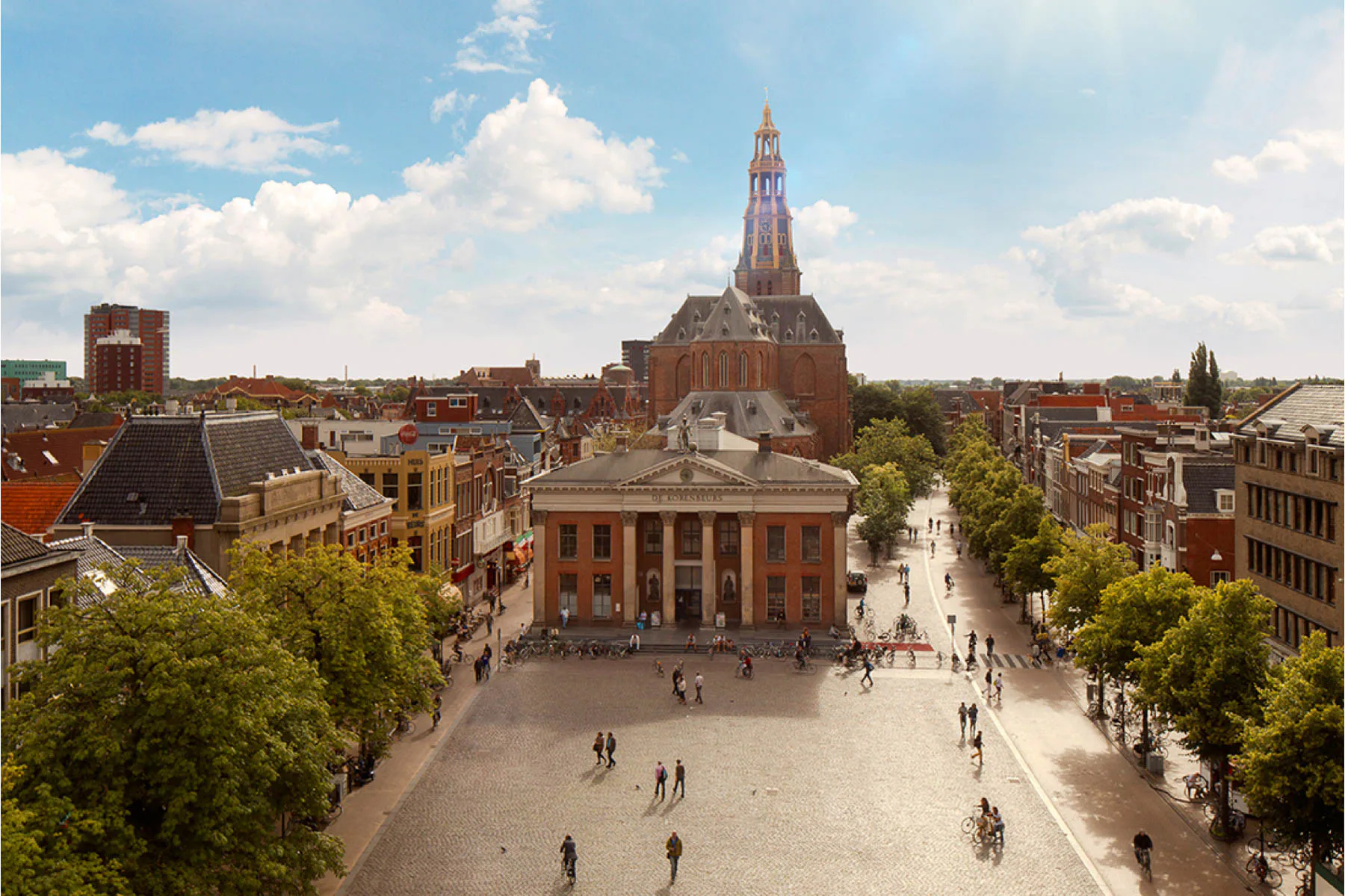 Zentrale Anlaufstelle: Der Vismarkt in Groningen