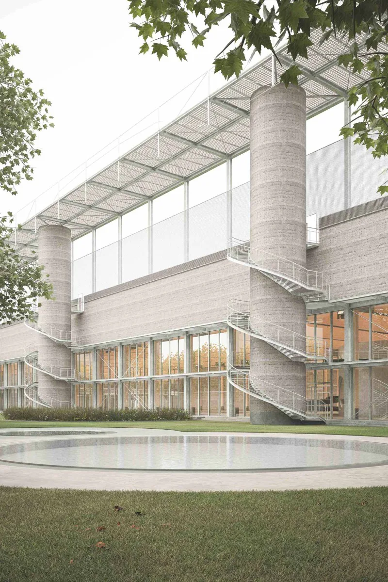 Das Sport- und Schwimmzentrum Oerlikon in Zürich (CH), Fertigstellung 2024, Visualisierung