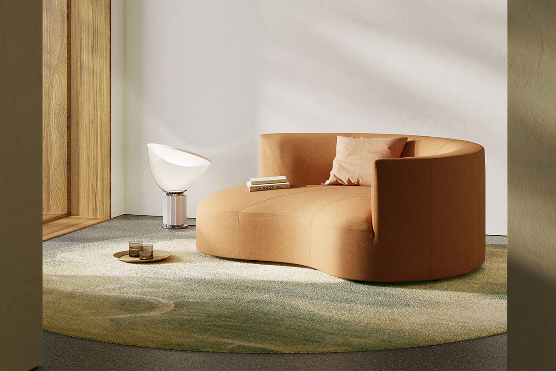 Sofa mit amorpher Form