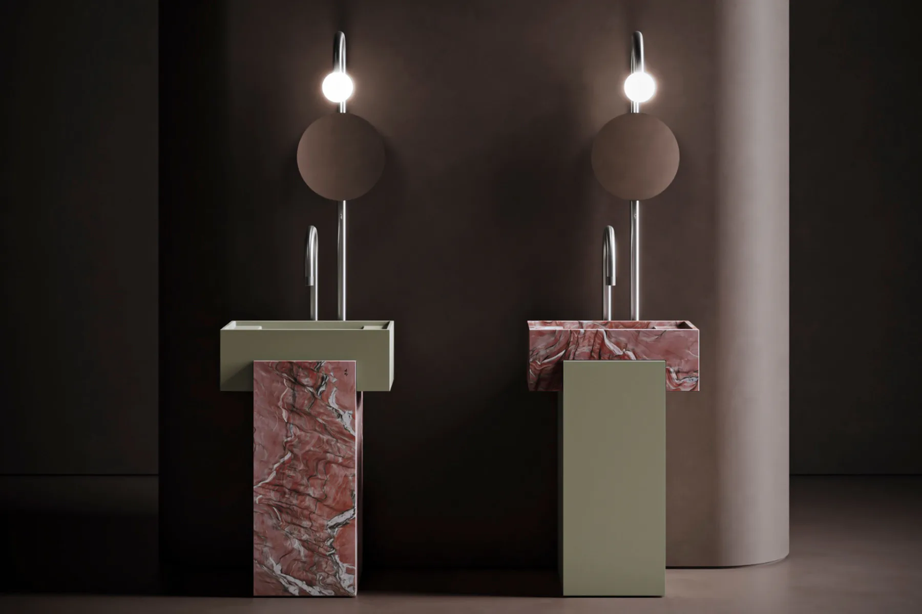 Der Tiore-Waschtisch von Vallone, entworfen von Architekt Fabian Freytag.