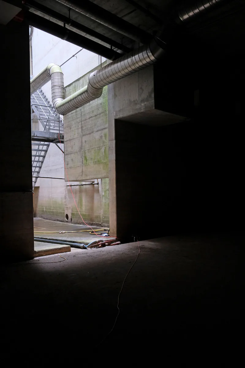Wasserreservoir im Parkhaus Leimgrube, Architekturwoche Basel 2024