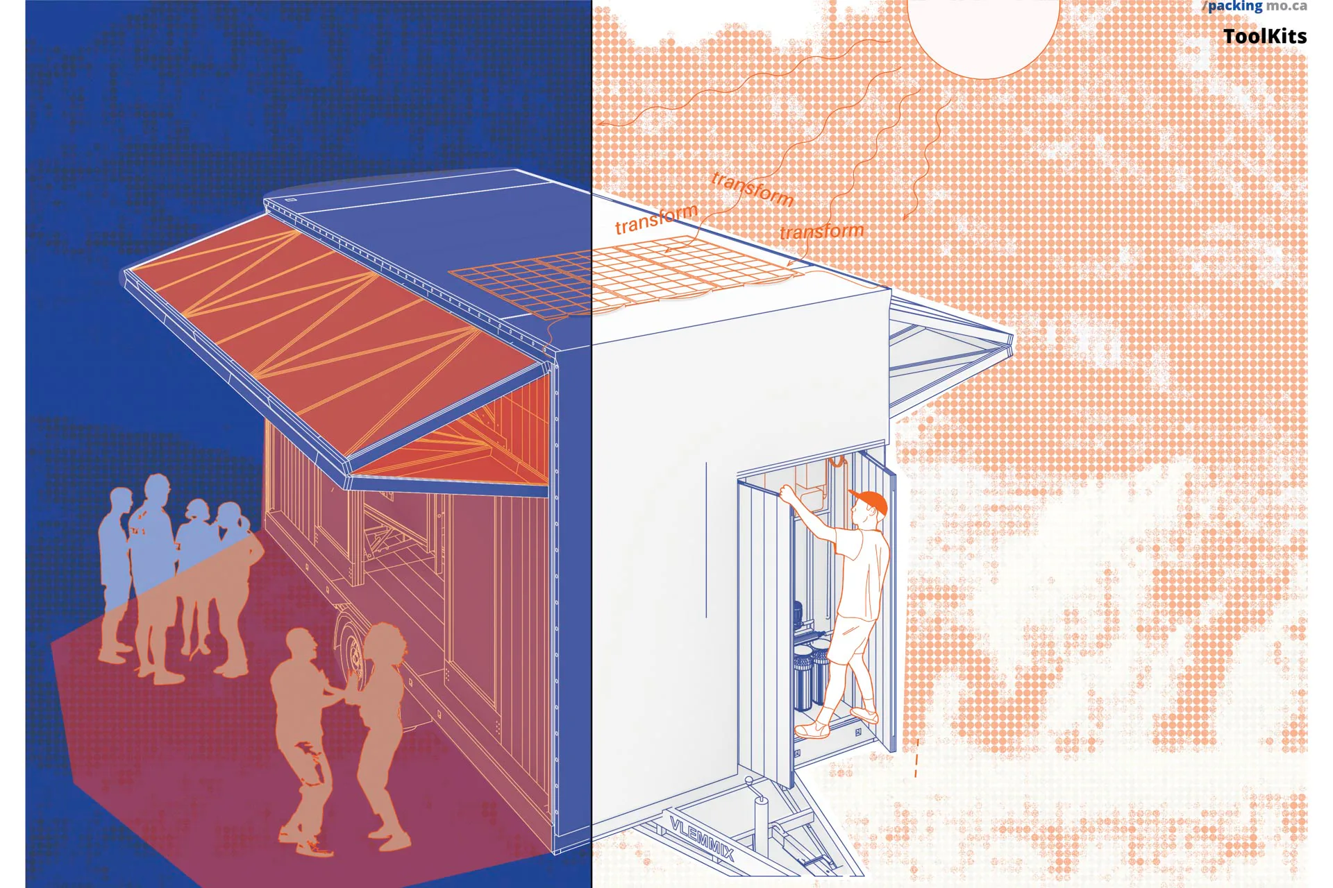 Mobile Catalyst bezieht die gesamte Energie von der Sonne. Grafik