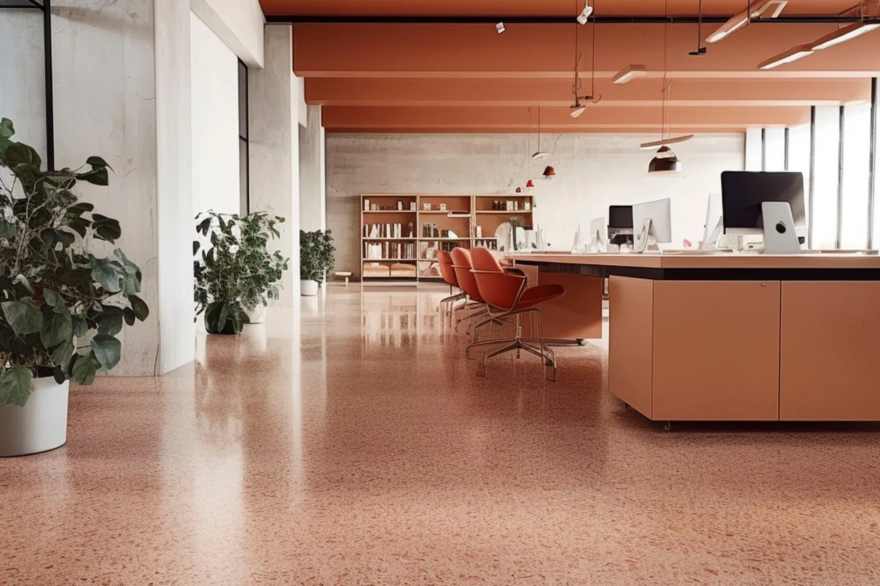 Terrazzo aus Dachziegelsplitt