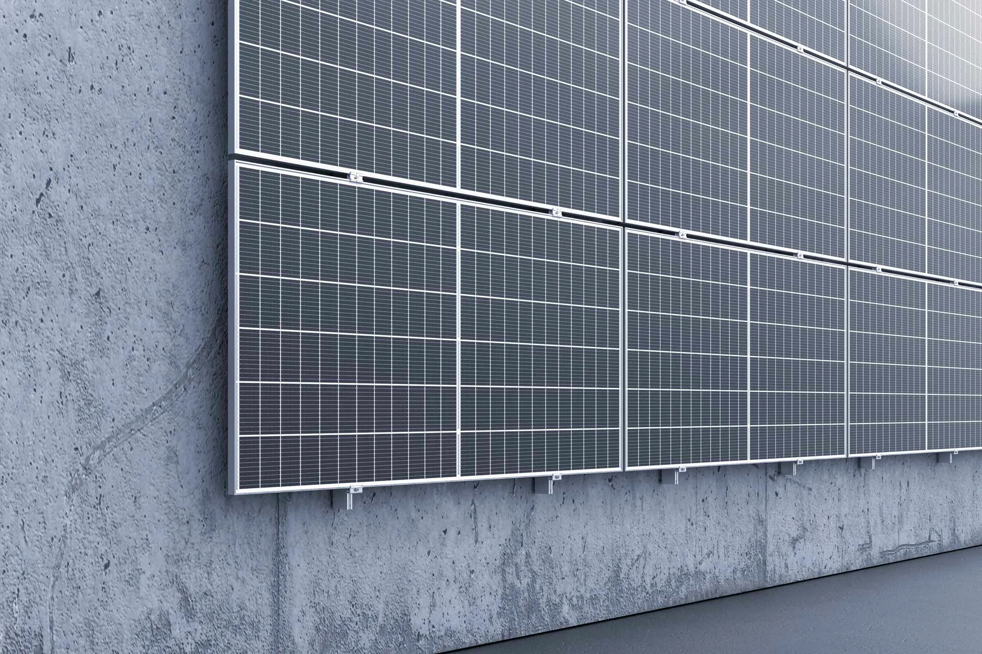 Mit den Varianten TSE und TLE bietet Aerocompact ein Schienensystem mit 80 mm hohen Profilen, das für eine bessere Hinterlüftung und damit auch Kühlung der PV-Module sorgt.