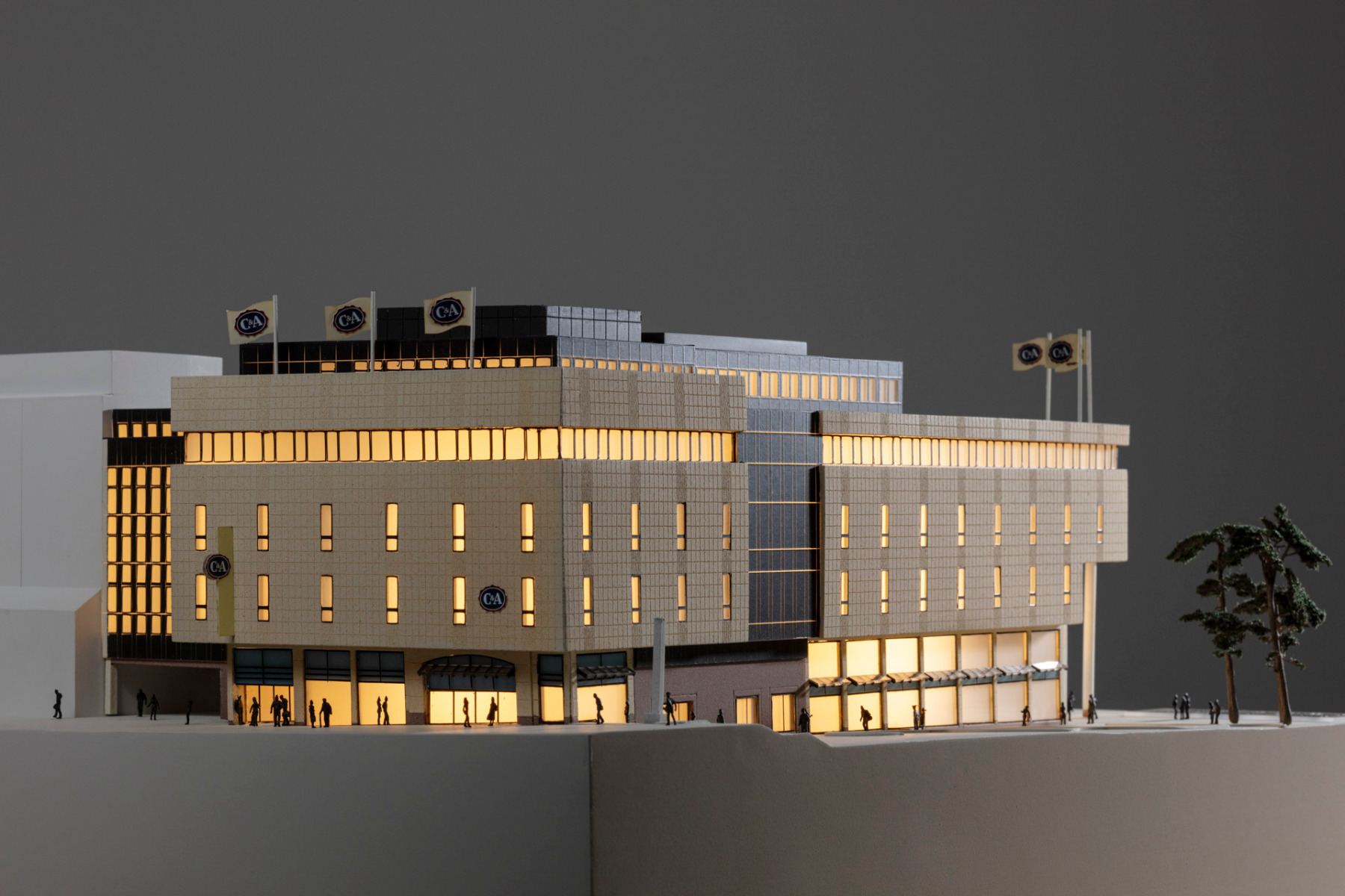 C&A-Kaufhäuser: Sammlung von Architekturmodellen