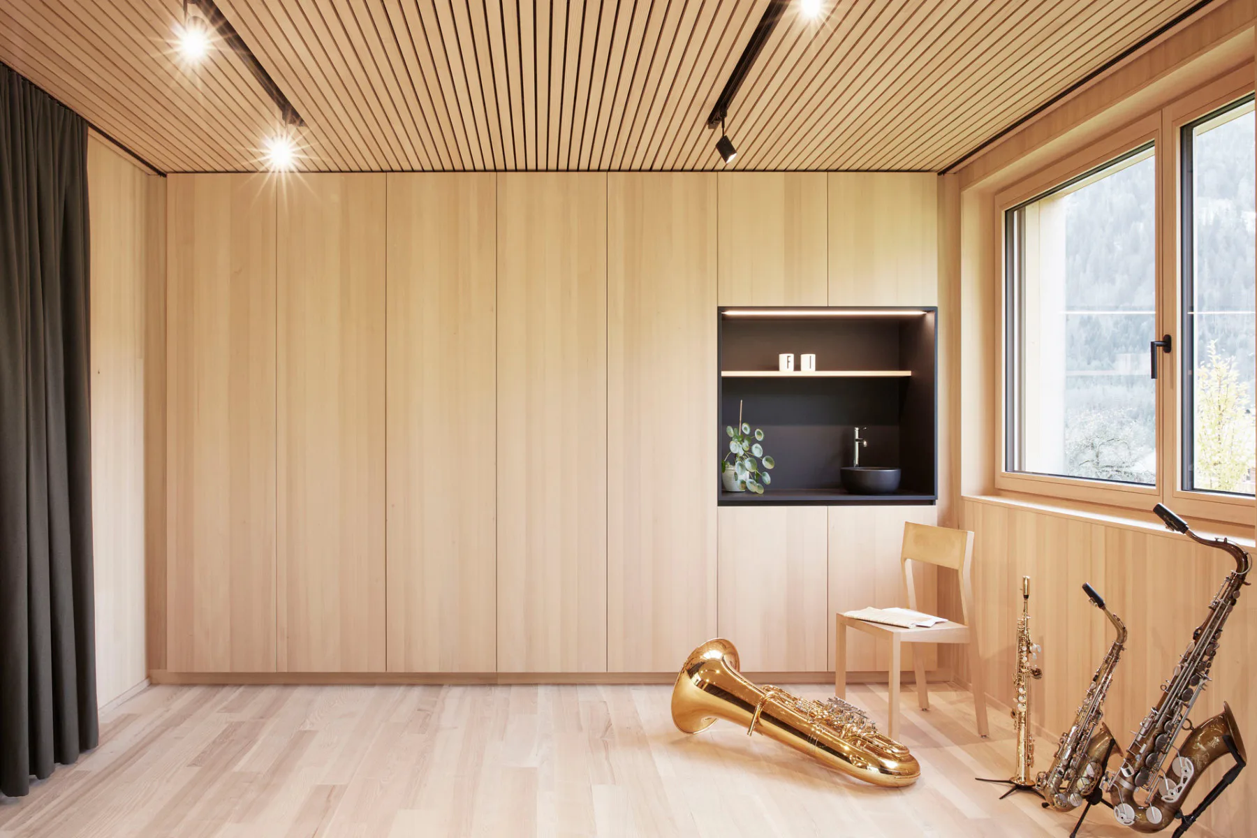 Blick in das Musikzimmer