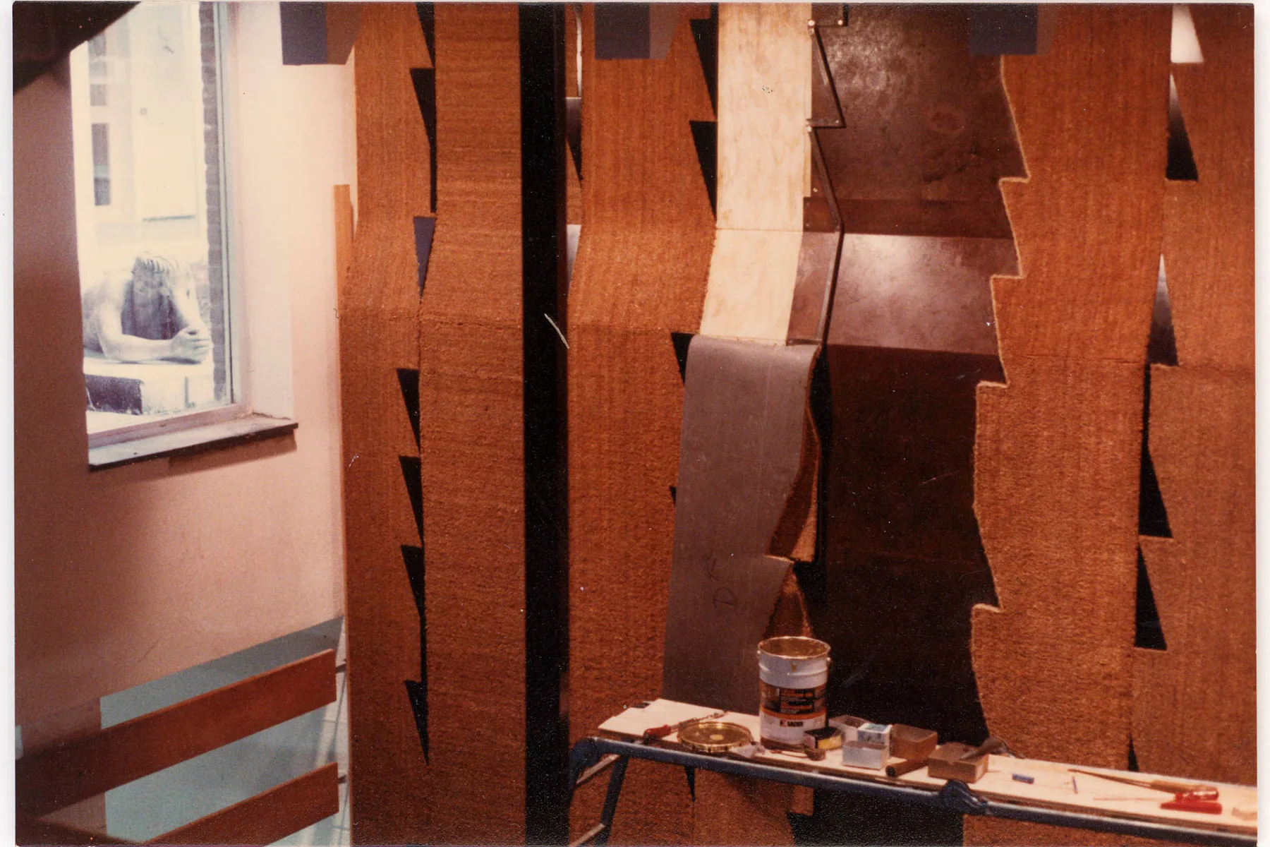 Tapta - Textile wall installation in the stairwell of the House For Culture in Tournai, 1982, CIVA Collections, Brussels