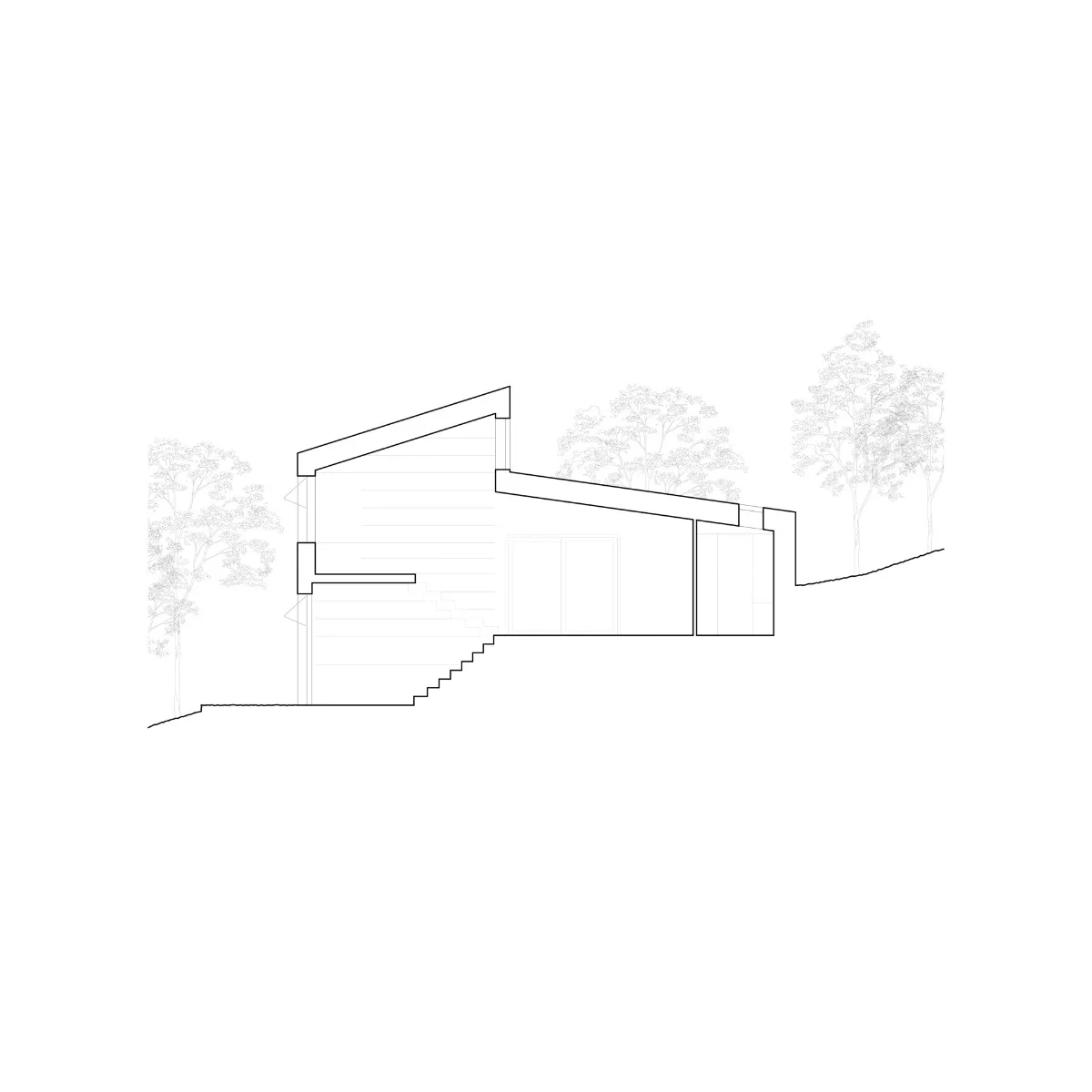 Schnitt Poolhaus