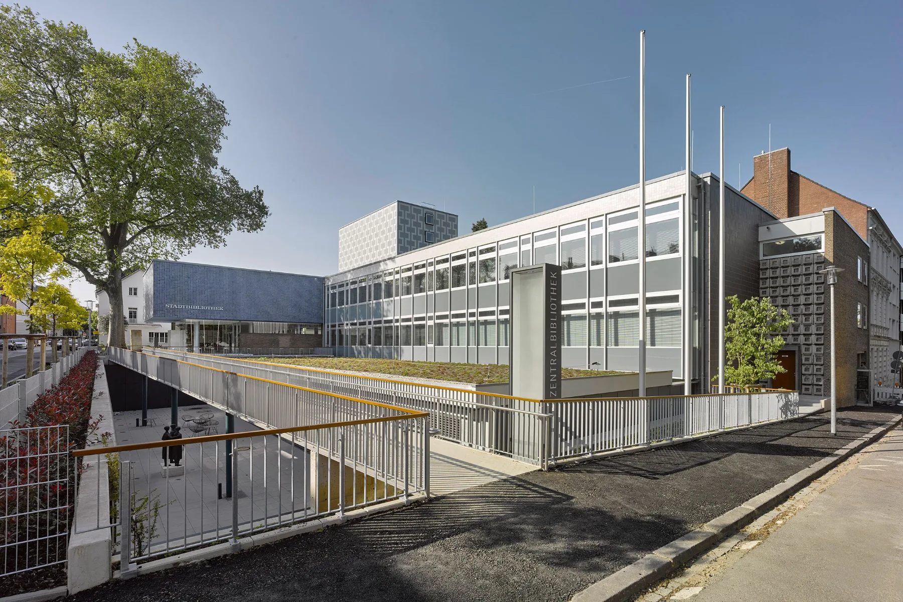 Sanierung und Erweiterung Zentralbibliothek Mönchengladbach, Architektur: Schrammel Architektur Stadtplanung