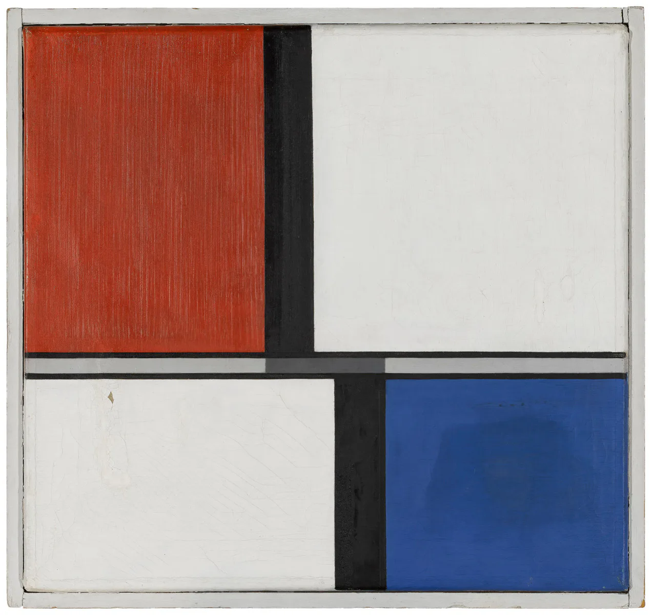 Alfred Roth - Composition 1935 dedicated to Simone Guillissen-Hoa, 1935, Peinture sur bois