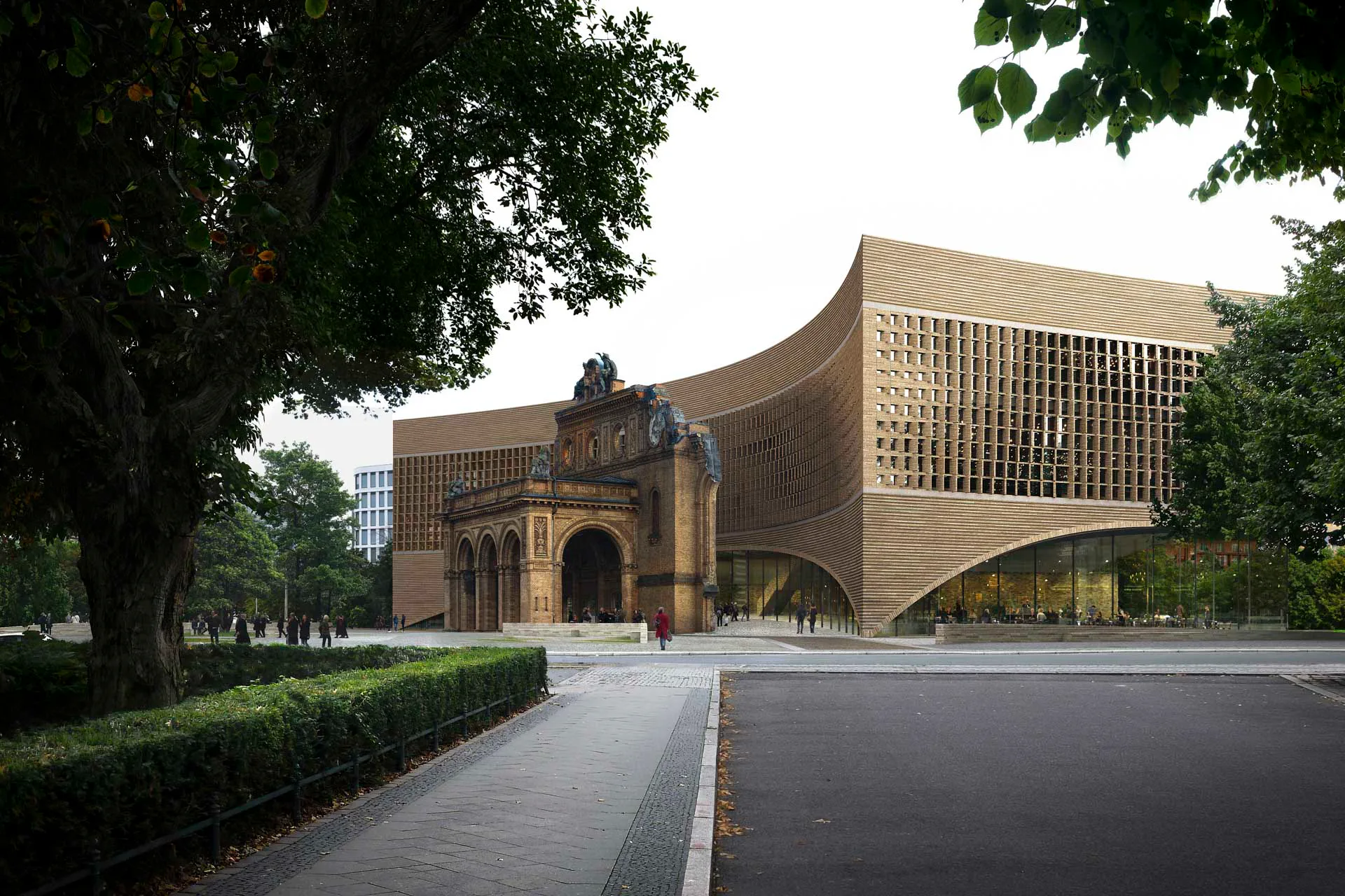 Beim Exilmuseum in Berlin interpretiert Dorte Mandrup Motive der alten Bahnhofsarchitektur neu. Das Museum soll voraussichtlich 2028 eröffnet werden.