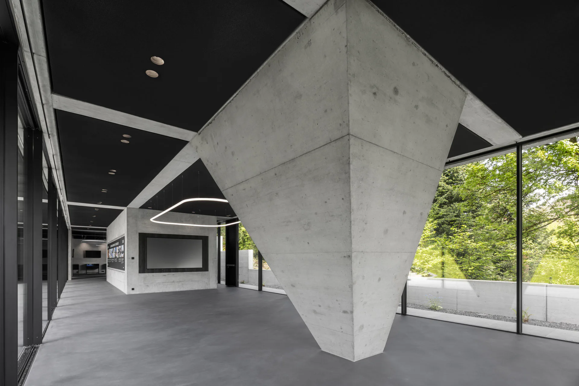 Begegnungsort im neuen Pavillon der Gründervilla